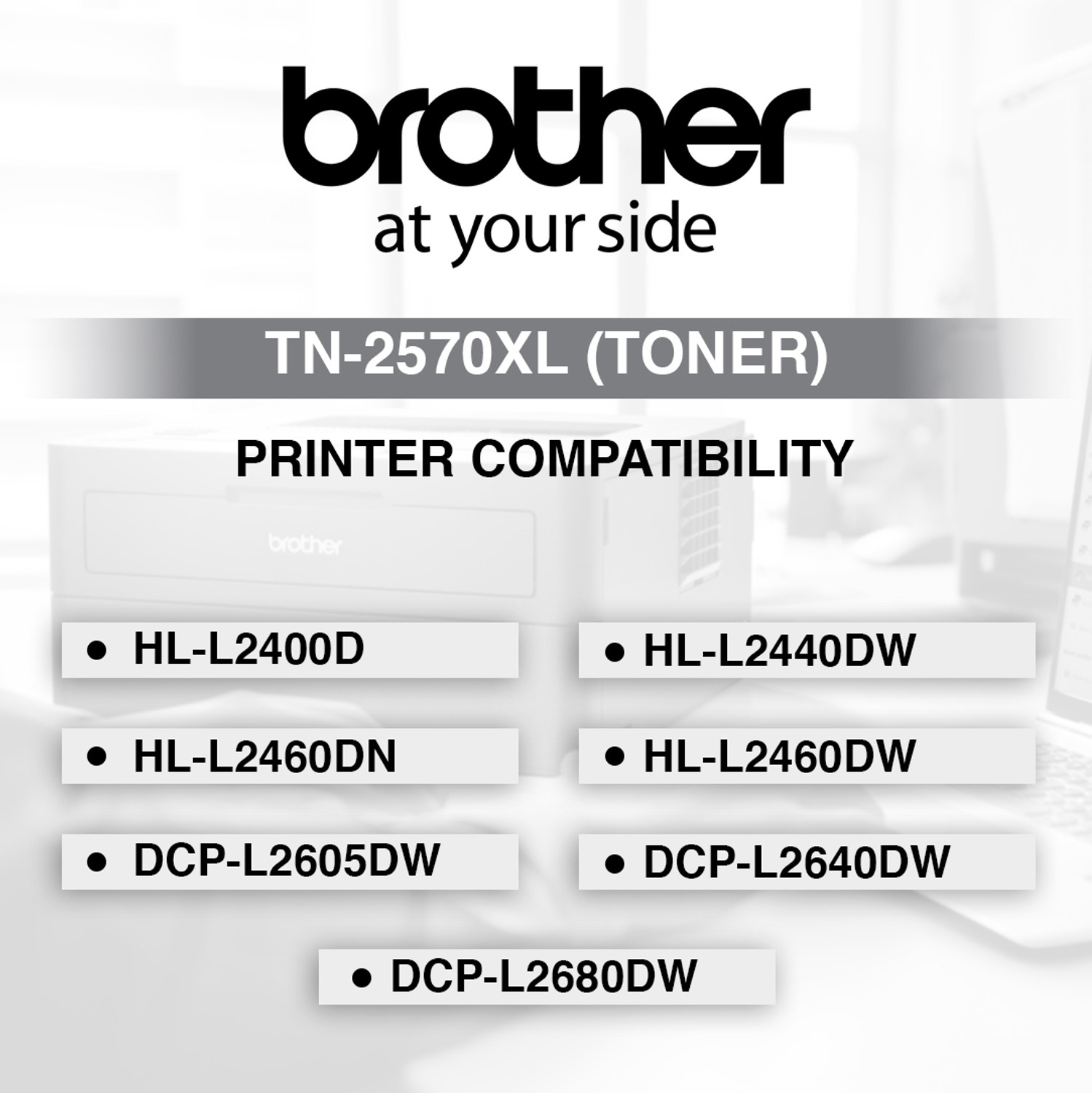 Image of brother TN2570XL | 3000 Pages Yield Black Ink Toner