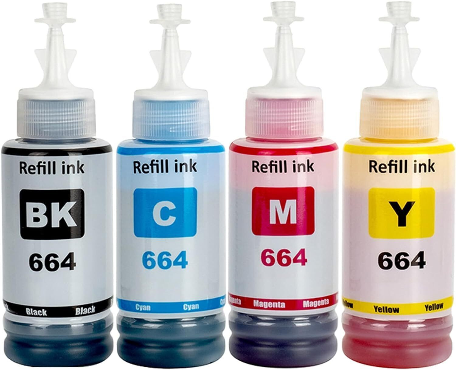Image of ASV Ink Compatible for Epson T664 L360 , L361, L365, L380 Tri-Color Ink Bottle