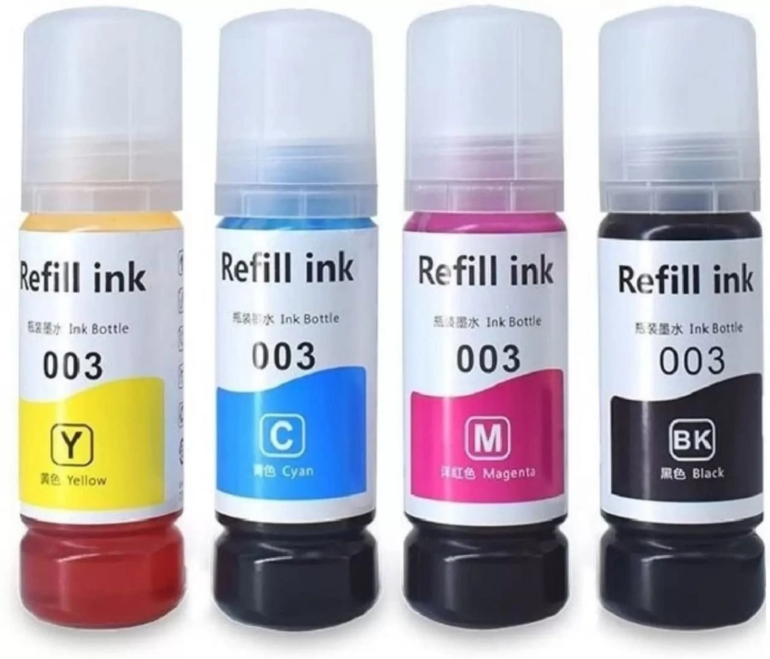Image of ASV Refill for Epson 001,003,L3200,L3210,L3211,L3215,L3216,L3250,L3252 Tri-Color Ink Bottle