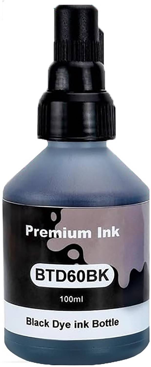 canoff BT6000Bk Ink Compatible for Brother DCP T310, T300,T510, T500 Pack of 1 Black Ink Bottle