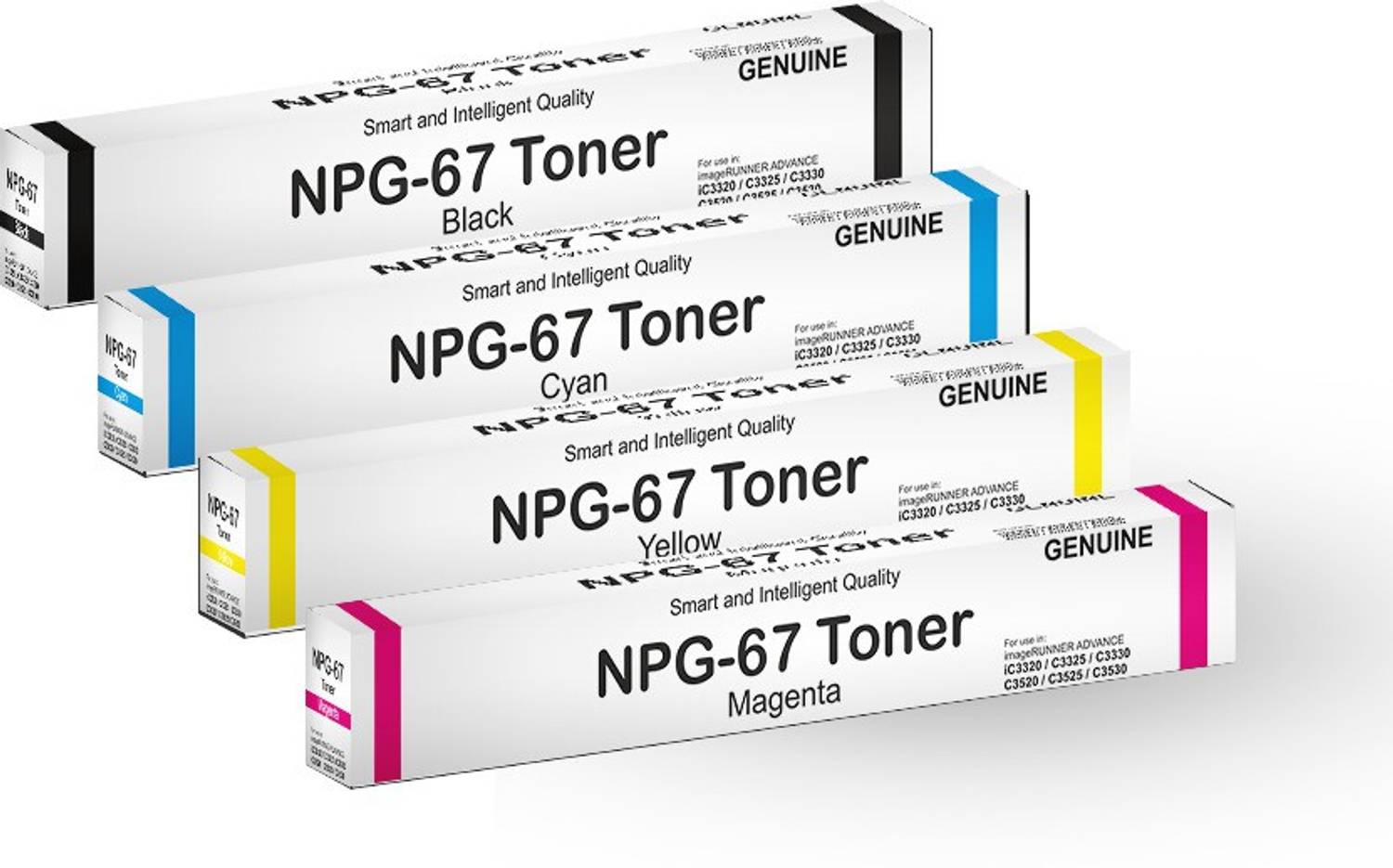Print Page NPG-67 Printer Black + Tri Color Combo Pack Ink Toner