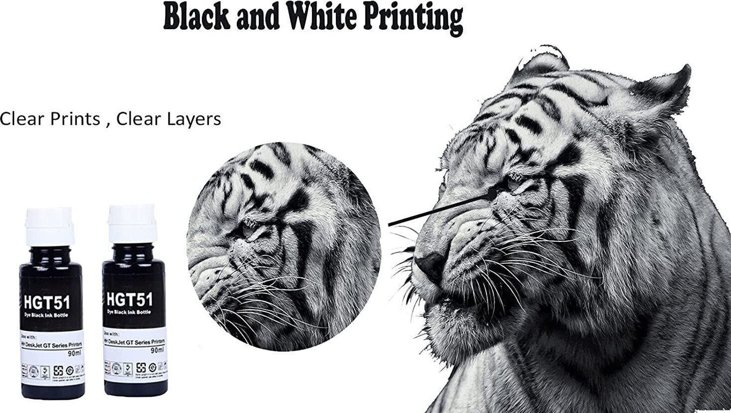 Image of ASV GT51 smart tank printer 581,210,525,520,521,585,580,670,530,675,720,750,790 Black - Twin Pack Ink Bottle
