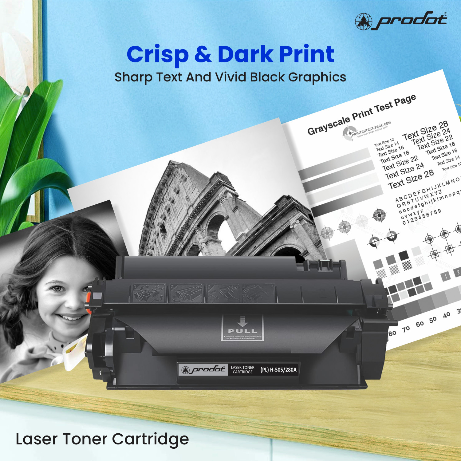 Image of PRODOT (PRO) H-505 /280 Laser Toner Black Ink Cartridge