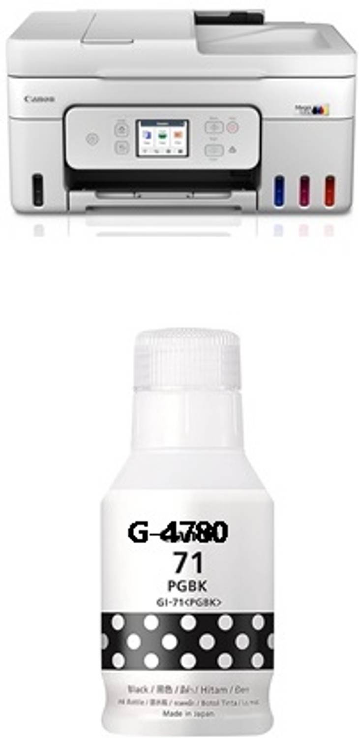 CAANONMEGATANK Original Canon PIXMA MegaTank G4780 Ink Tank Colour Printer Black Ink Bottle