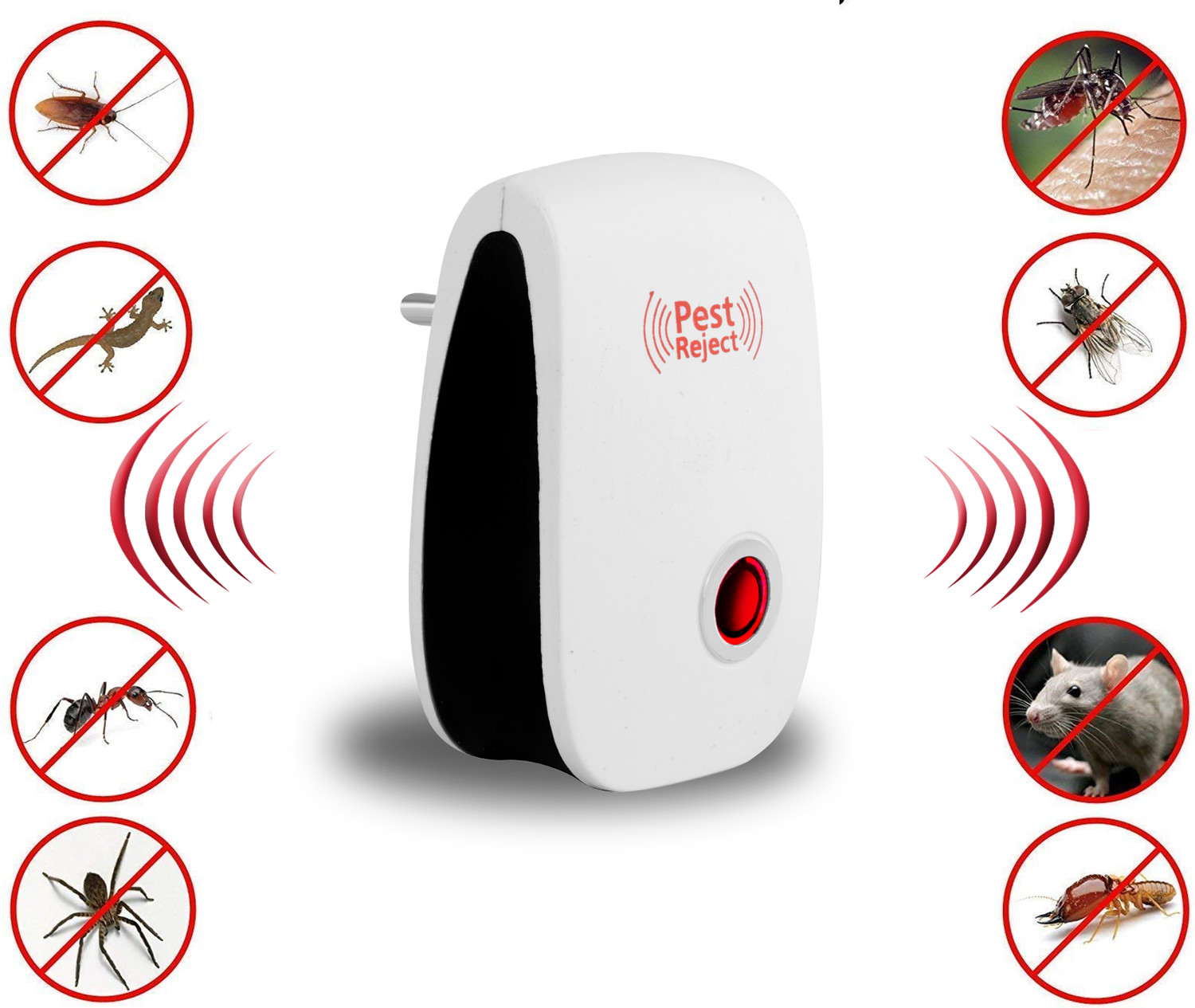 Image of Wrightrack 12D109 Electronic Pest Control Machine Repellent,Mosquito,Cockroaches,Rats
