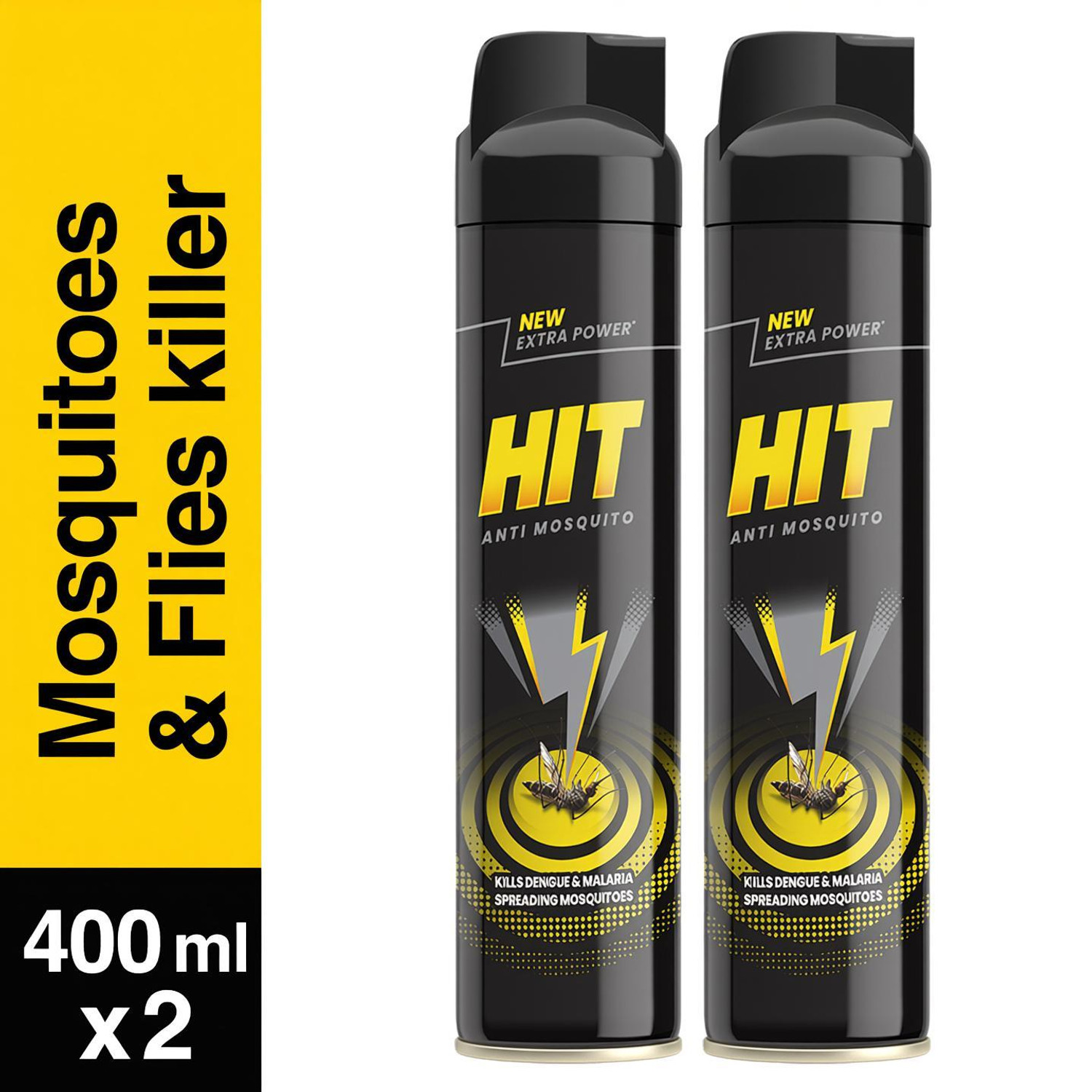 Image of Hit Mosquito & Fly Killer Spray (2 x 400 ml)