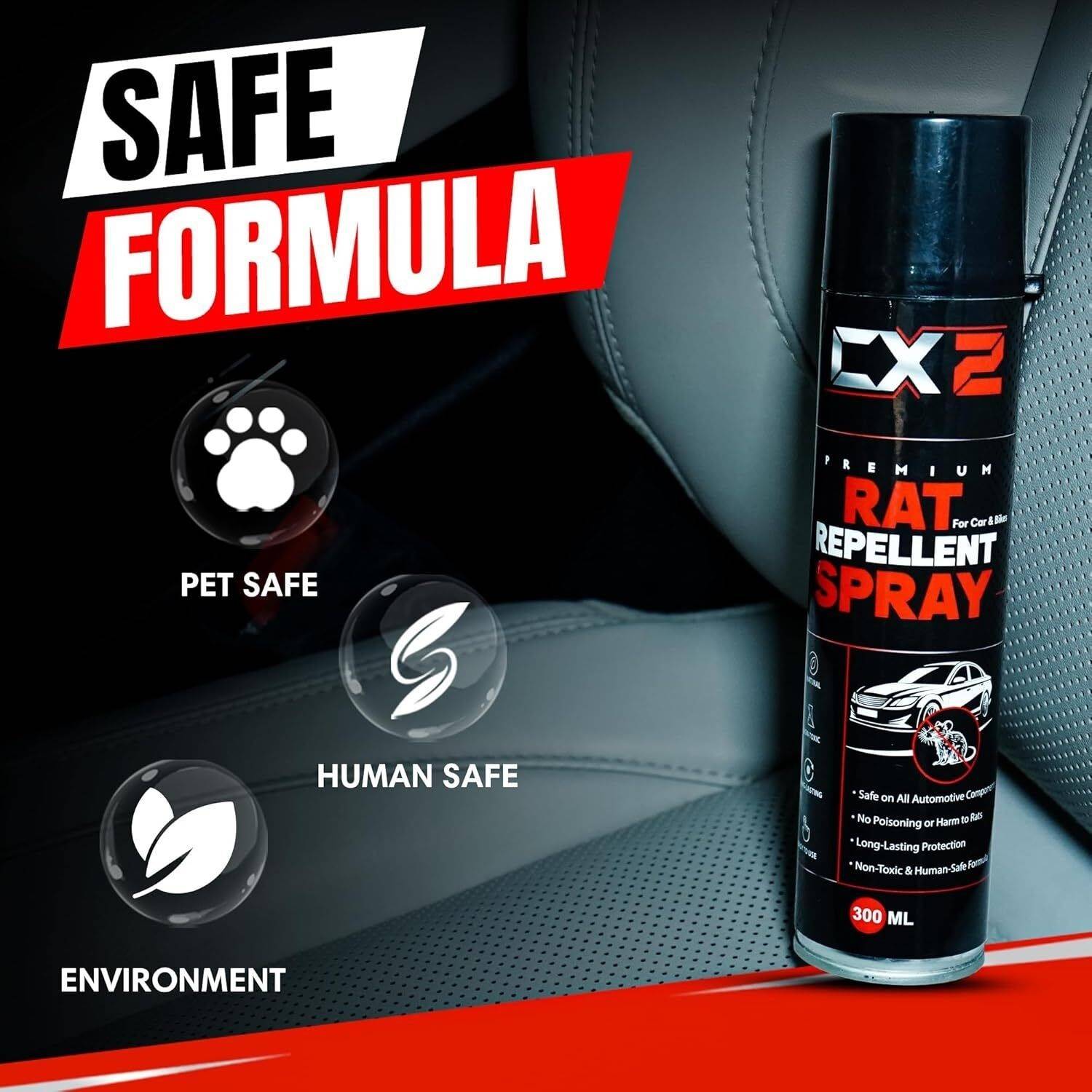 CX2 No Entry Rat Repellent Spray for Cars - Image 2