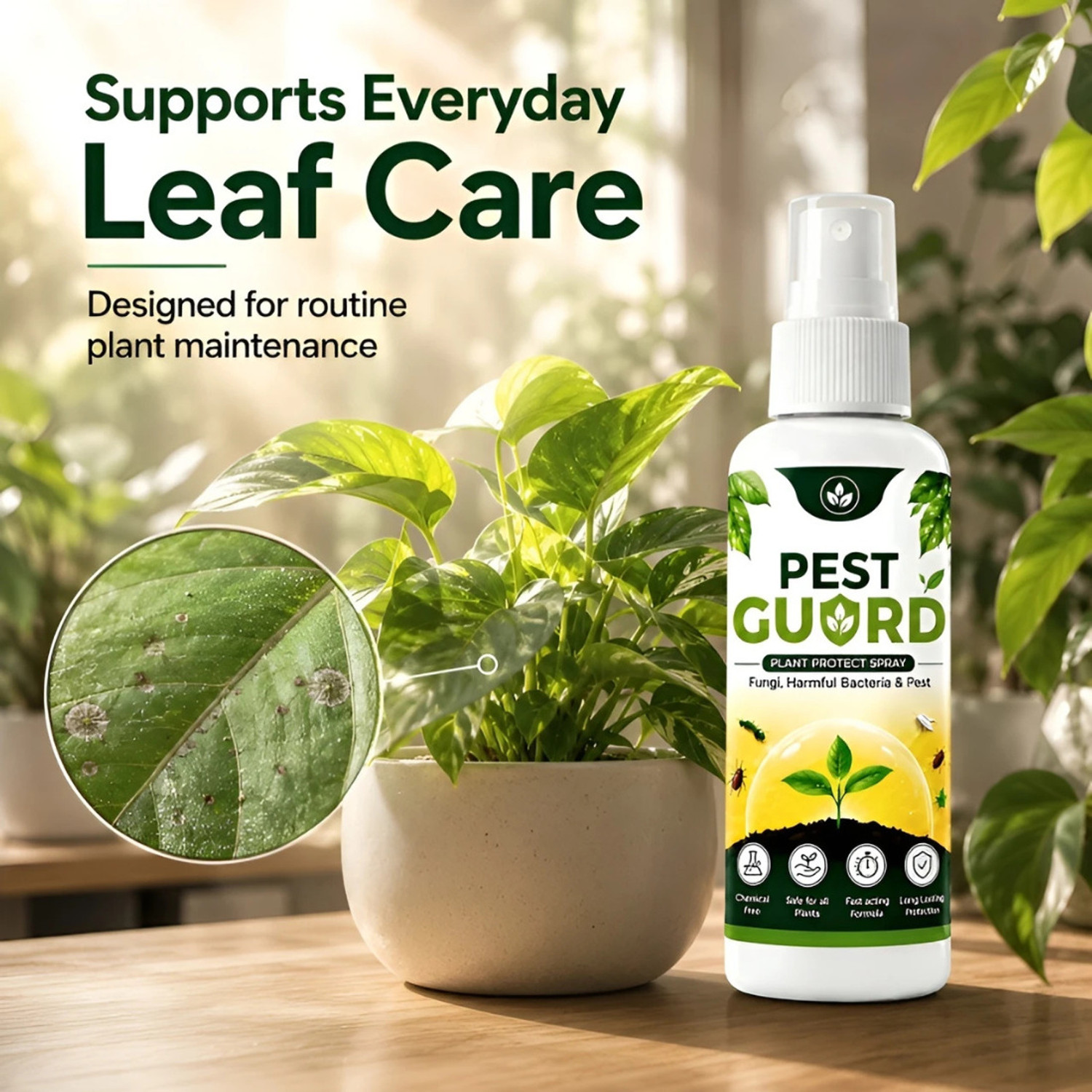 Image of FARMORIA Natural Plant Spray, Organic Pest Control, Leaf Guard Action
