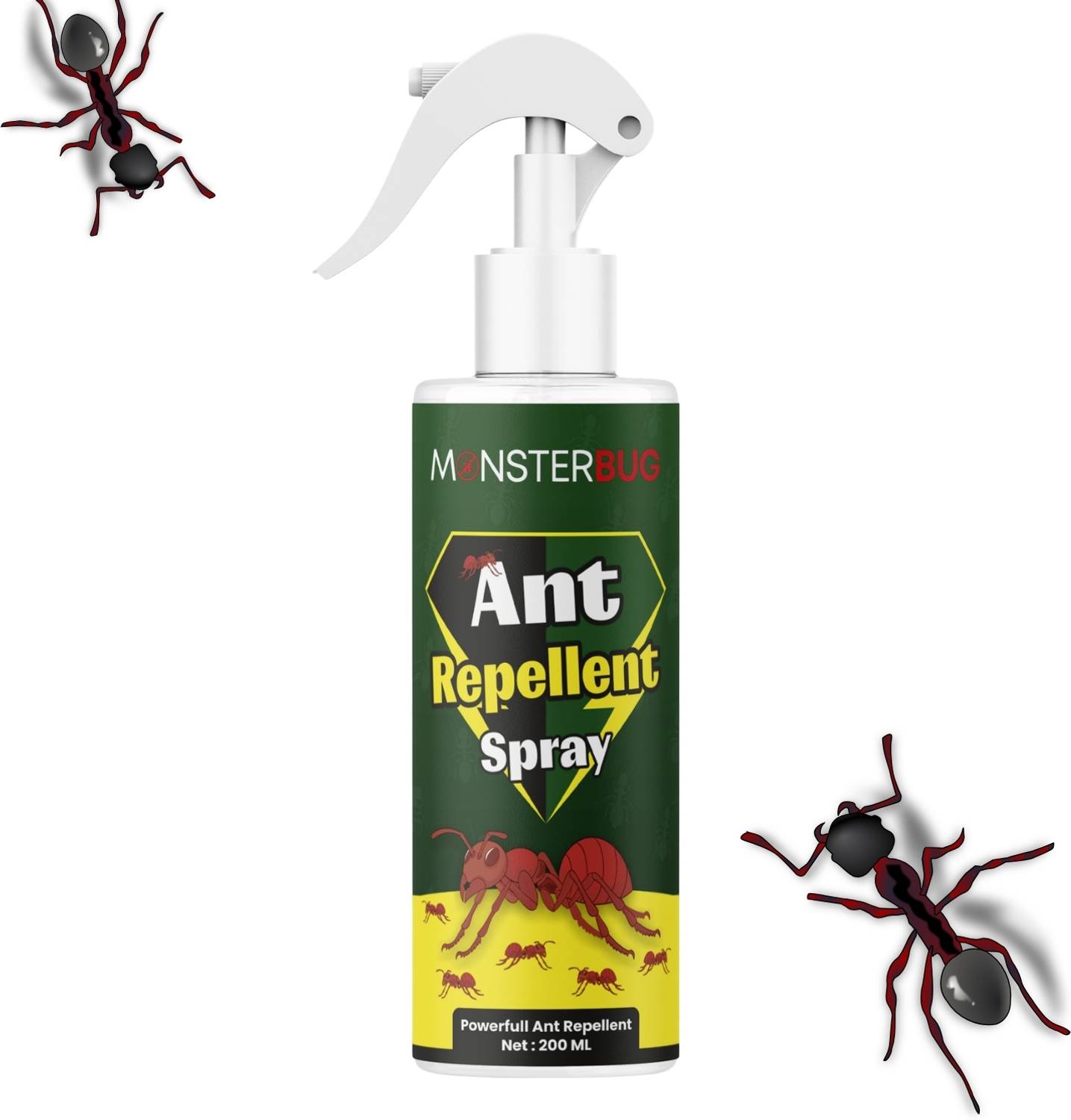 MONSTERBUG Powerful Ant Killer Spray for Indoor & Outdoor Use/ Long Lasting Protection