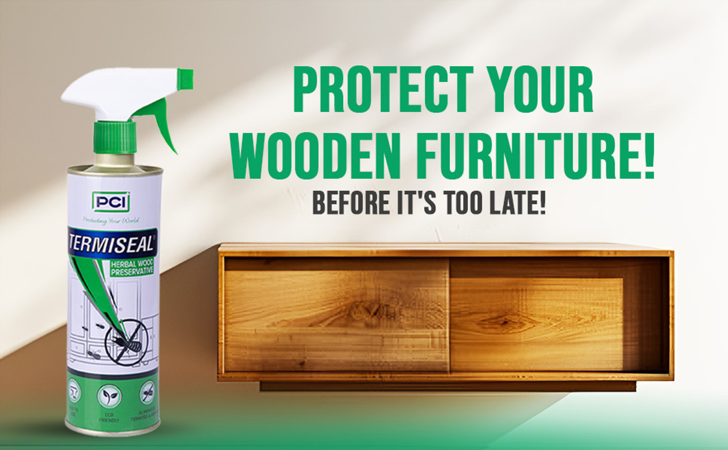 Image of HiCare Termiseal Herbal Wood Preservative Spray solution for termites