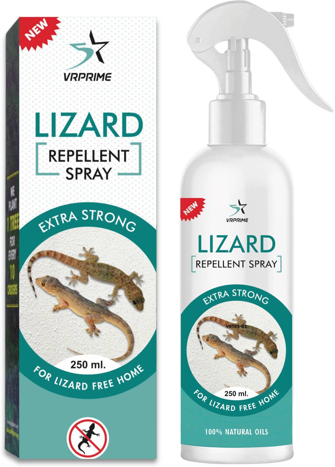 VRPRIME Natural Lizard Repellent Spray 100% Safe for Humans & P