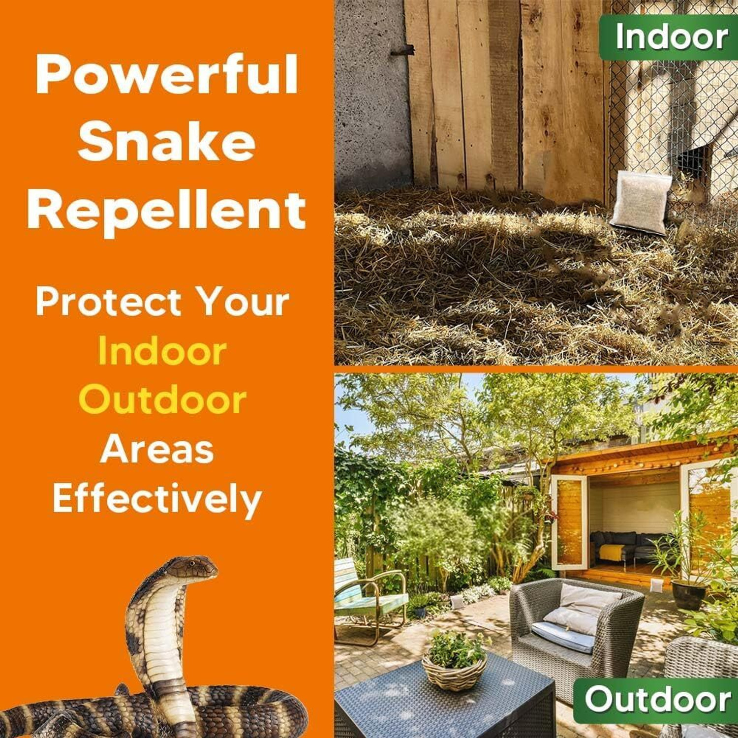 Image of RiTrue Green Snake Repellent Powder | Most Powerful Tablet, Instant & Long-Lasting