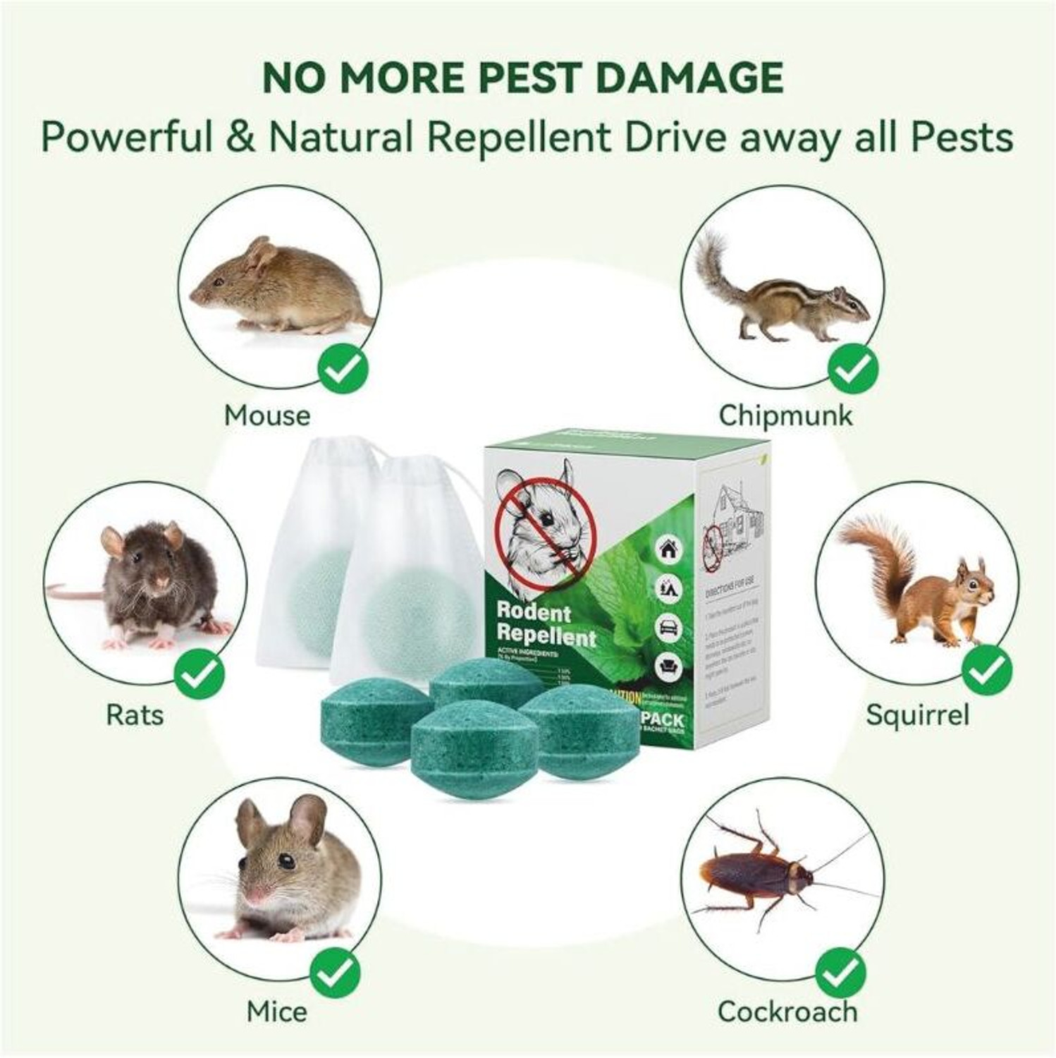 Image of krechi Rat Repellent Balls for Car Rodent Repellent to Protect Wires in Car