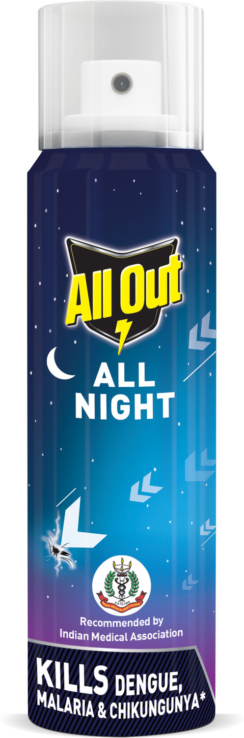 Image of All Out All Night Mosquito Killer Spray, 12 Hours protection, Lasts 60 Nights (30 ml)