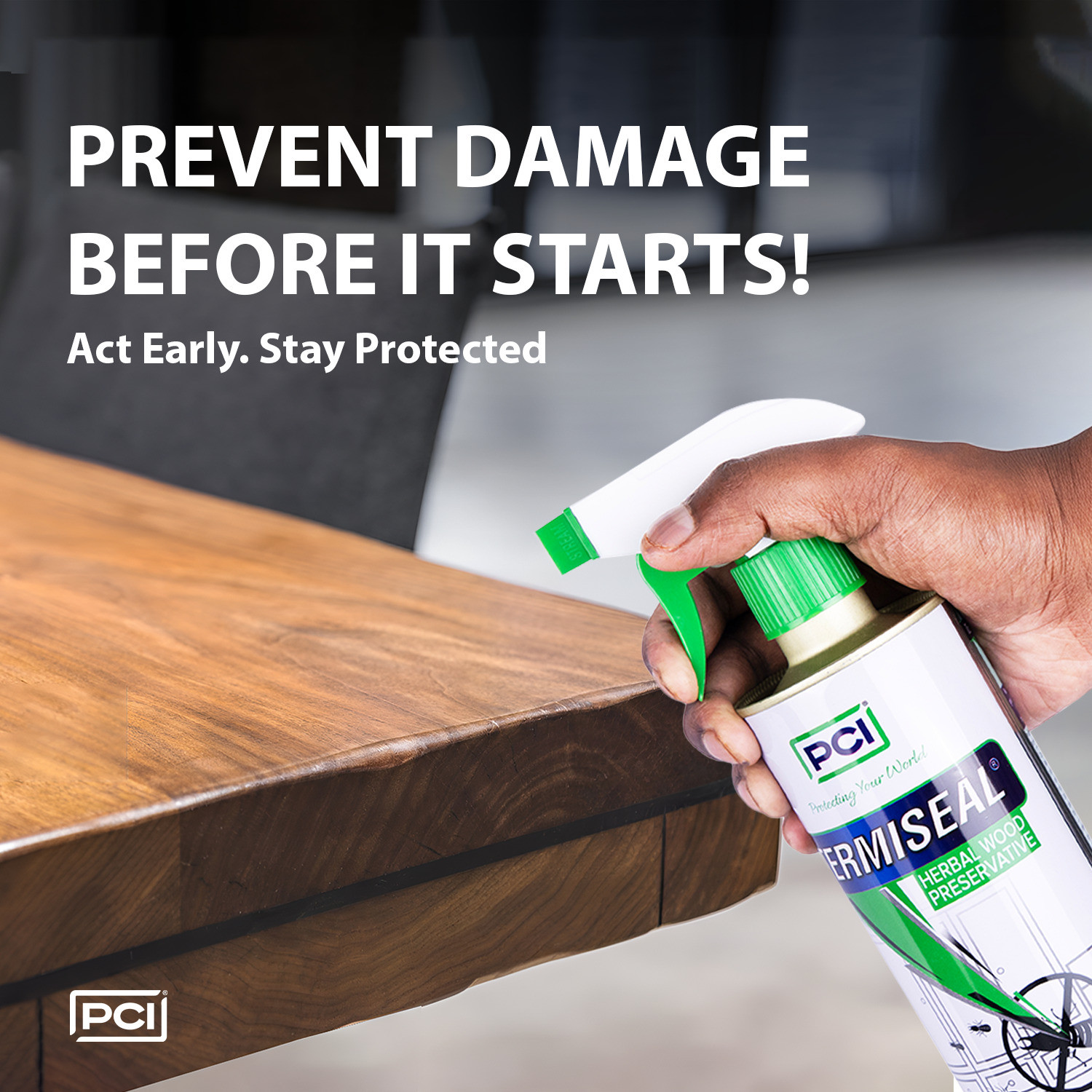 Image of HiCare Termiseal Herbal Wood Spray | Eco-Friendly Termite Killer Spray