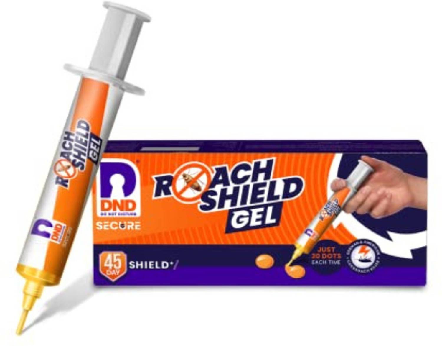 DND Secure Roach Shield Gel - Anti Cockroach Gel For Home/Offic