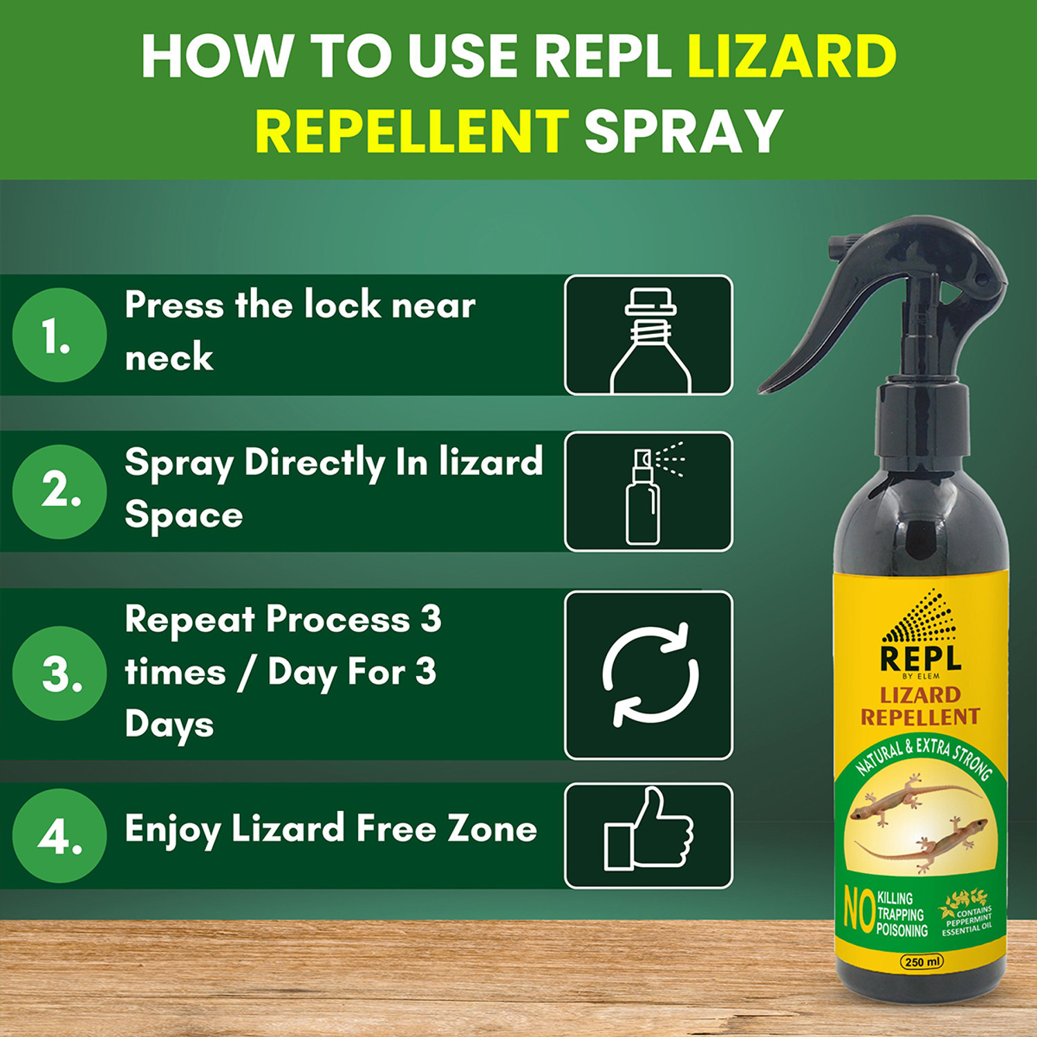 Image of ELEM Repl Lizard Repellent Spray For Indoor & Outdoor