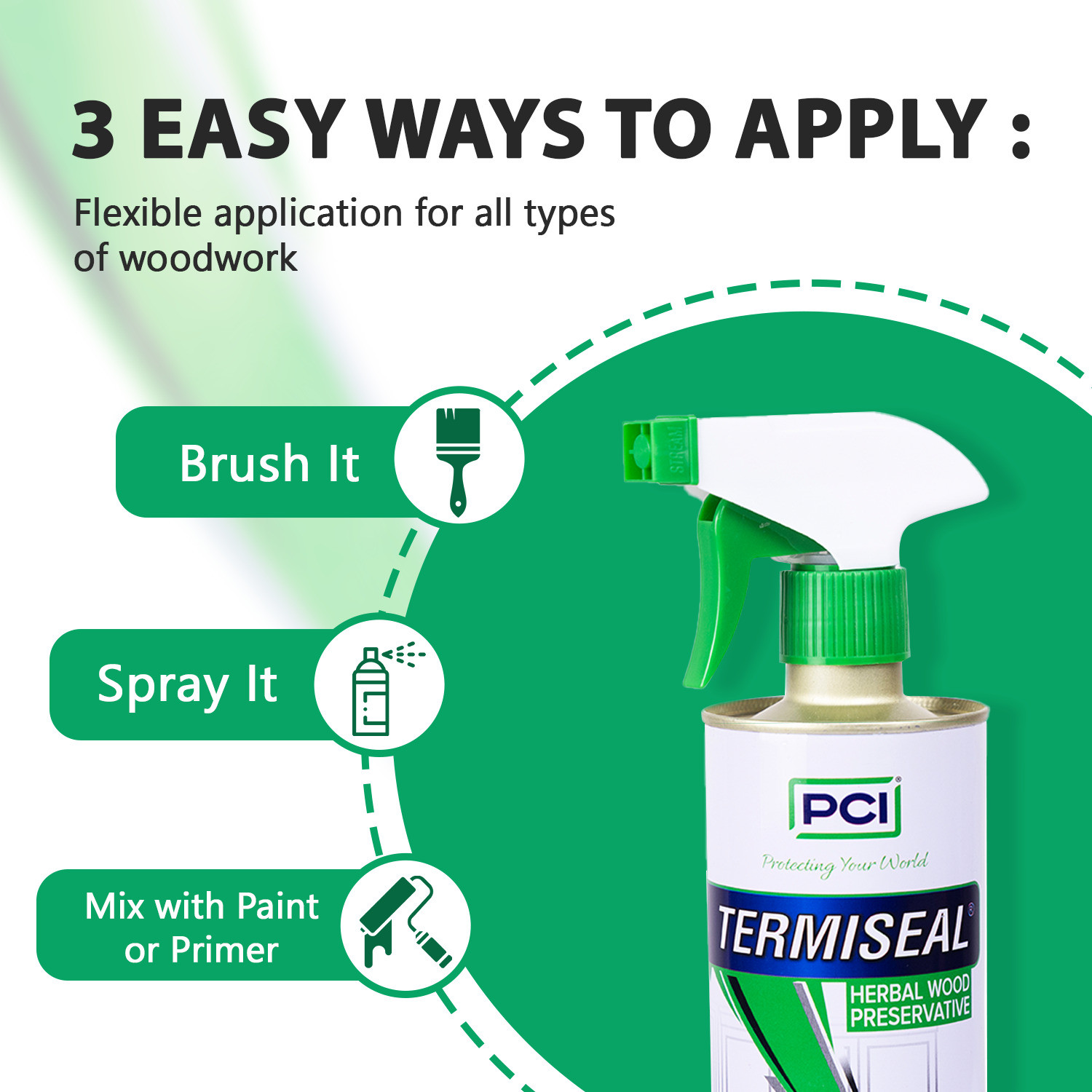 Image of HiCare Termiseal Herbal Wood Spray | Eco-Friendly Termite Killer Spray