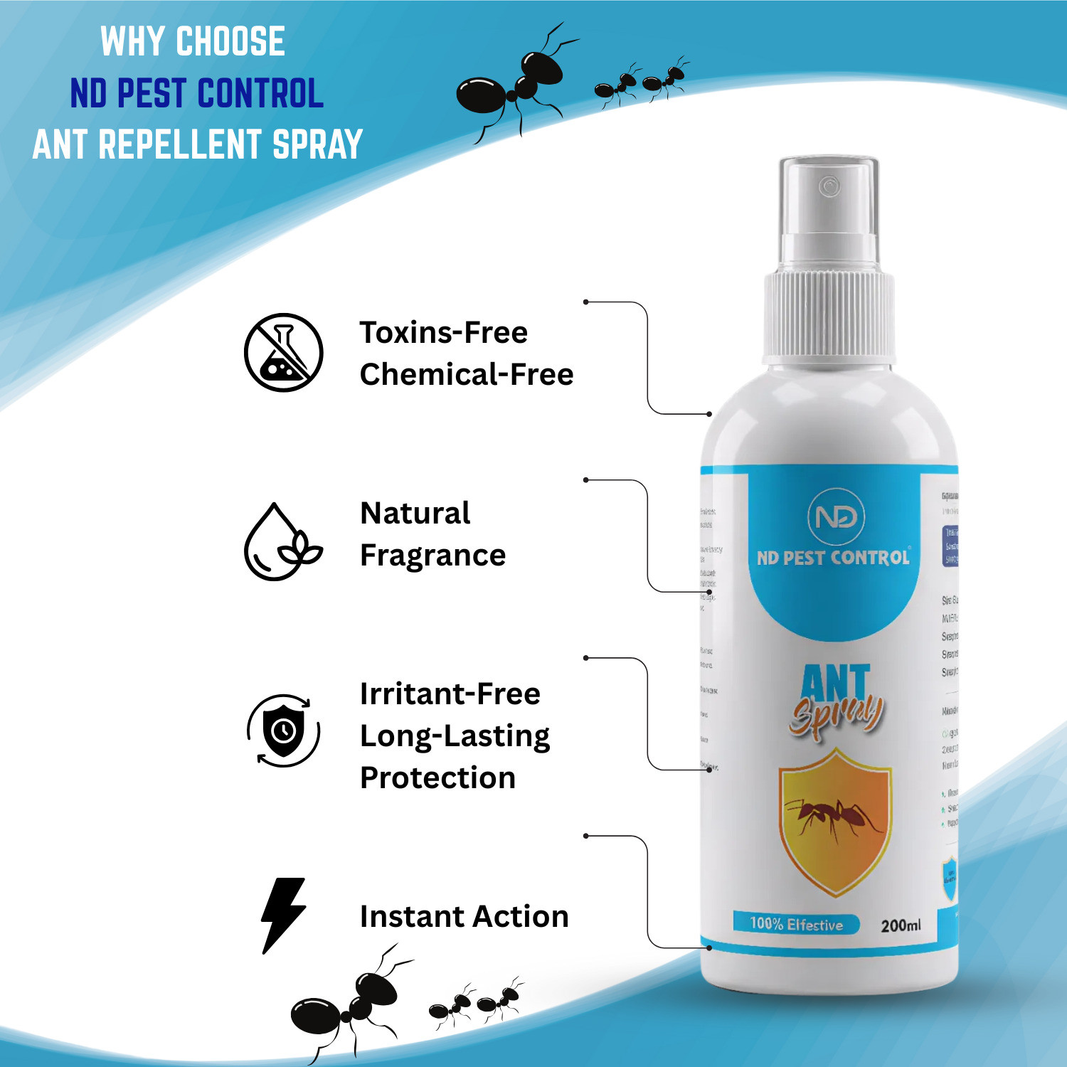 Image of ND PEST CONTROL Ant Killer and Repellent Spray|200ml