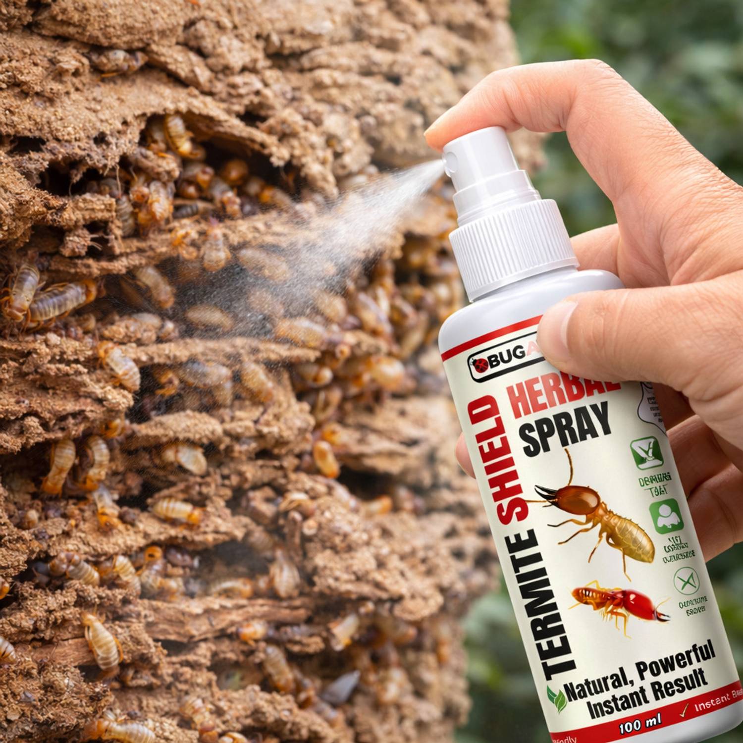BUGAWAY Herbal Termite Repellent For Wodden Furnitures | DIY Temite Solution