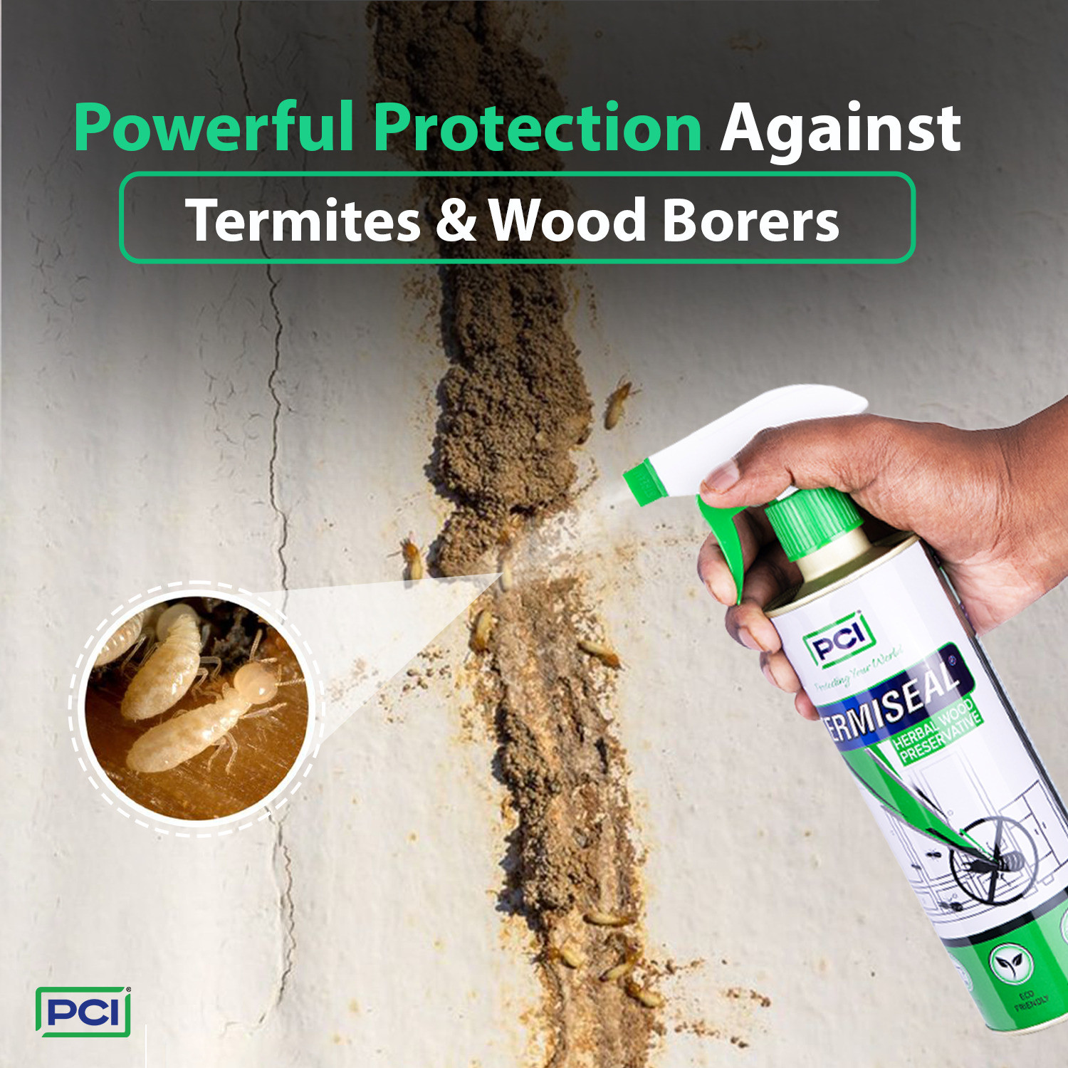 Image of HiCare Termiseal Herbal Wood Spray | Eco-Friendly Termite Killer Spray