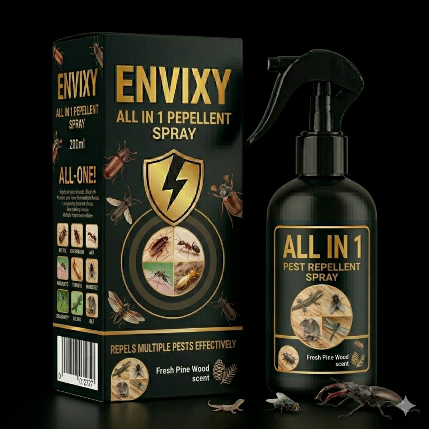 Image of ENVIXY Multi Purpuse Repellent Spray 200 ml Multi Shield Premium Protection Formula