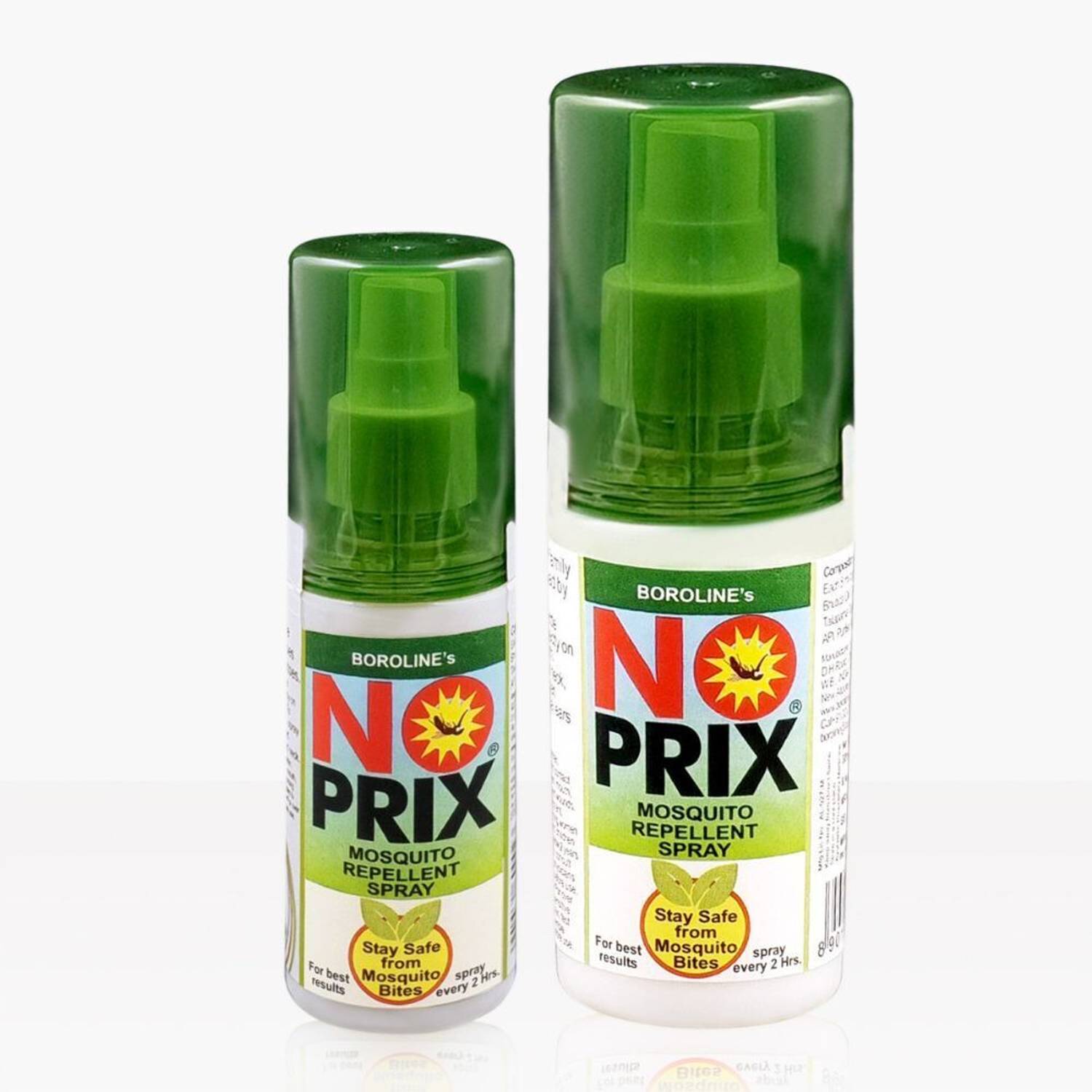 BOROLINE'S NOPRIX Your Personal Mosquito Repellent - Combo Offer of 30 ml spray pack + 100 ml Spray Pack