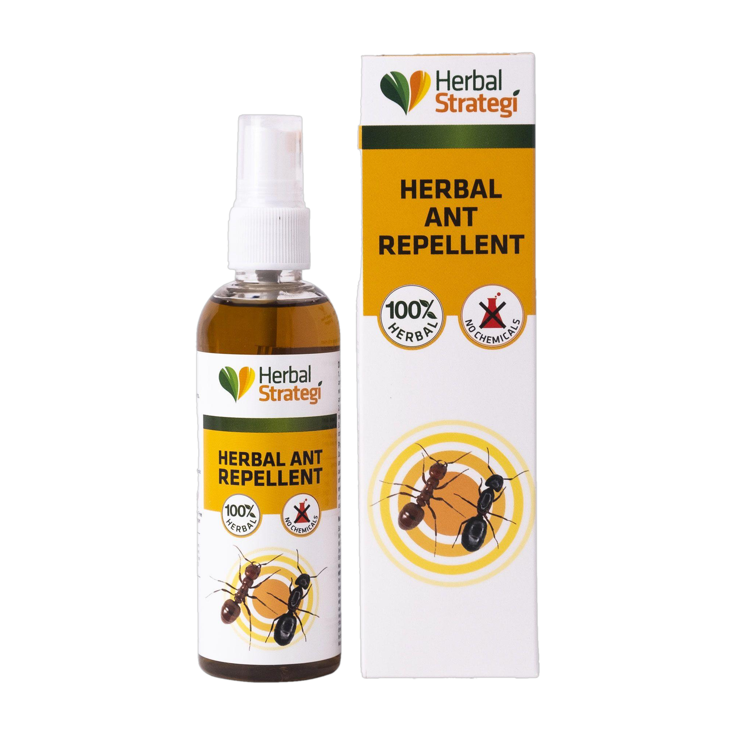 HERBAL STRATEGI Ant Repellent Spray Non-Toxic 100% Herbal Stain Free