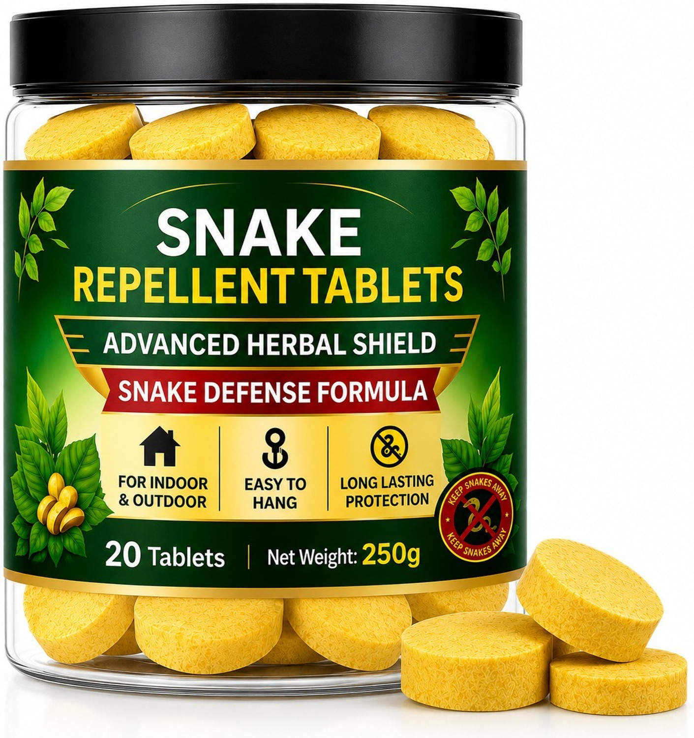 Image of sazzio Snake Repellent Tablets Advanced Herbal Shield Snake Defense Formula
