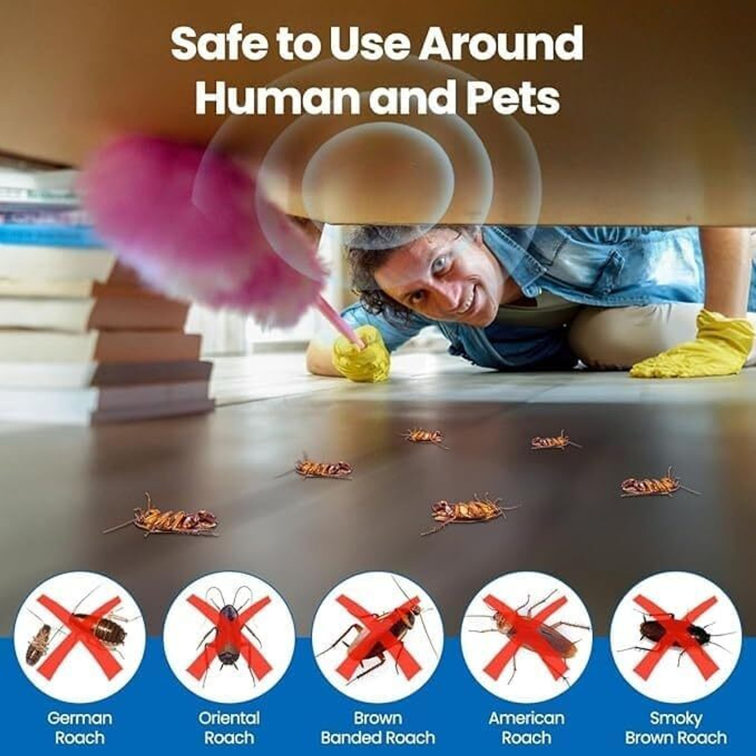 Image of Dr.PestGo Cockroach Killer Roach Gel- Pest Control for Home, Kitchen. COCKROACH KILLER