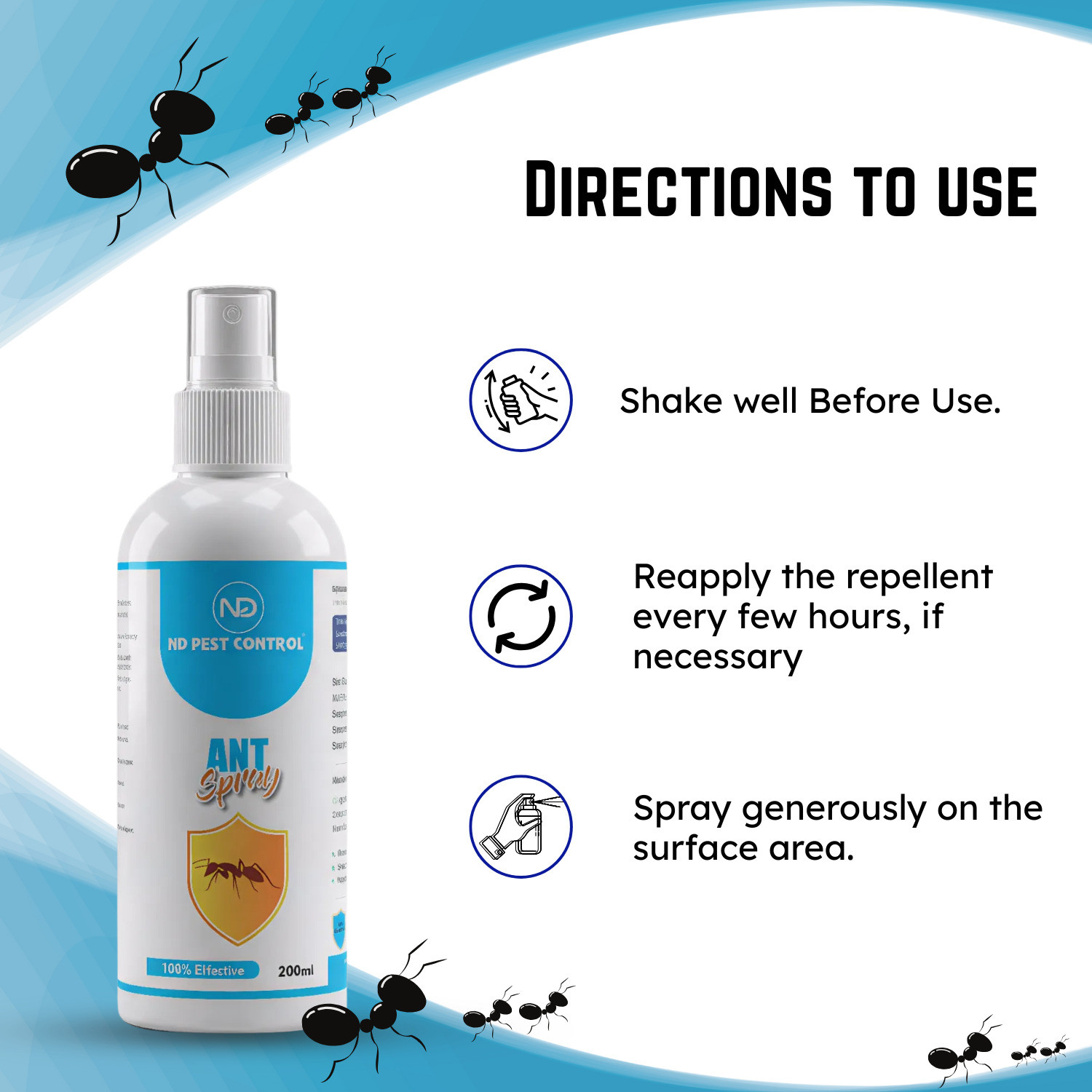 Image of ND PEST CONTROL Ant Killer and Repellent Spray|200ml