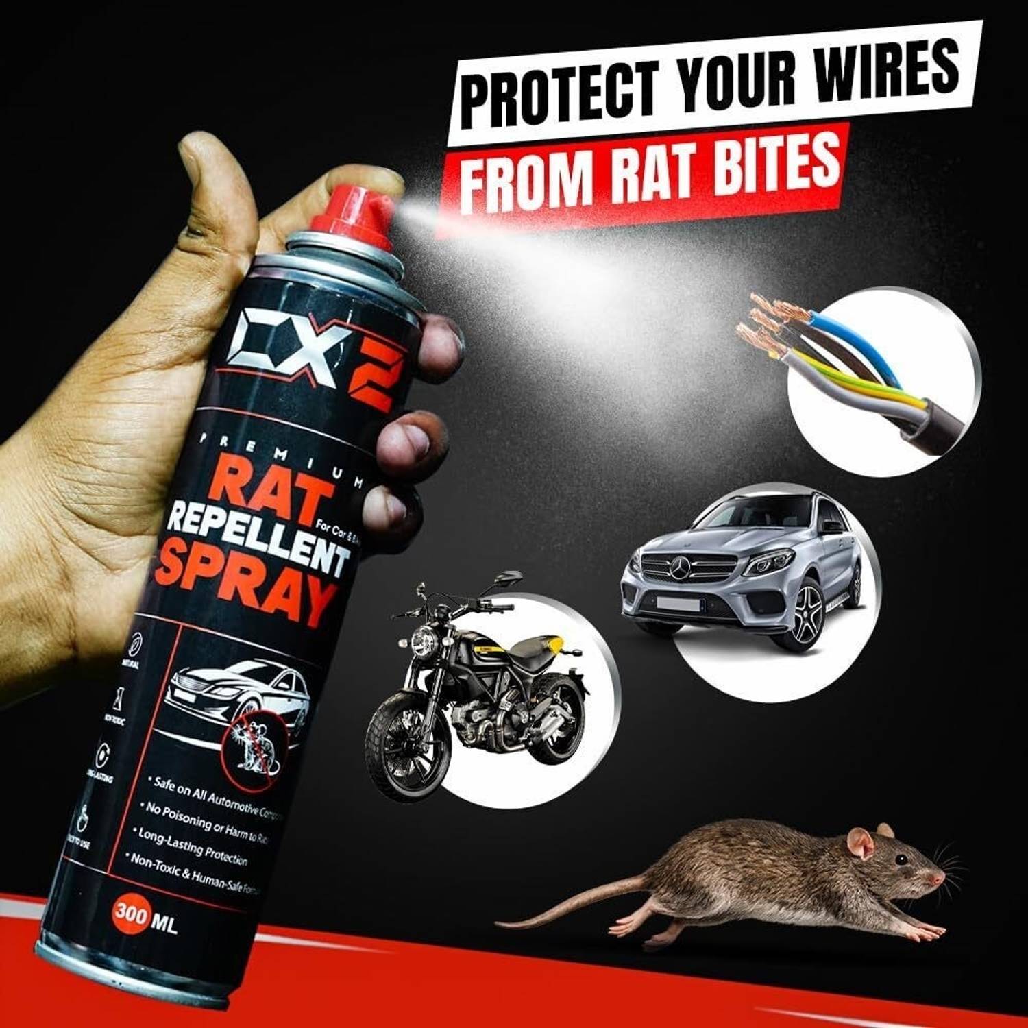 CX2 No Entry Rat Repellent Spray for Cars - Image 5