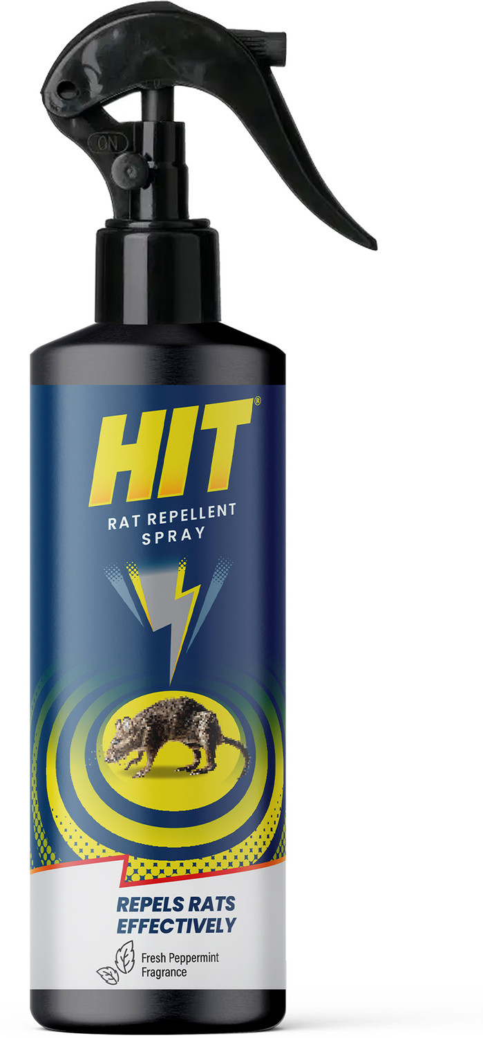 Image of Hit Rat Repellent Spray for Home & Car | No Traps, Poison or Killing | Natural Blend