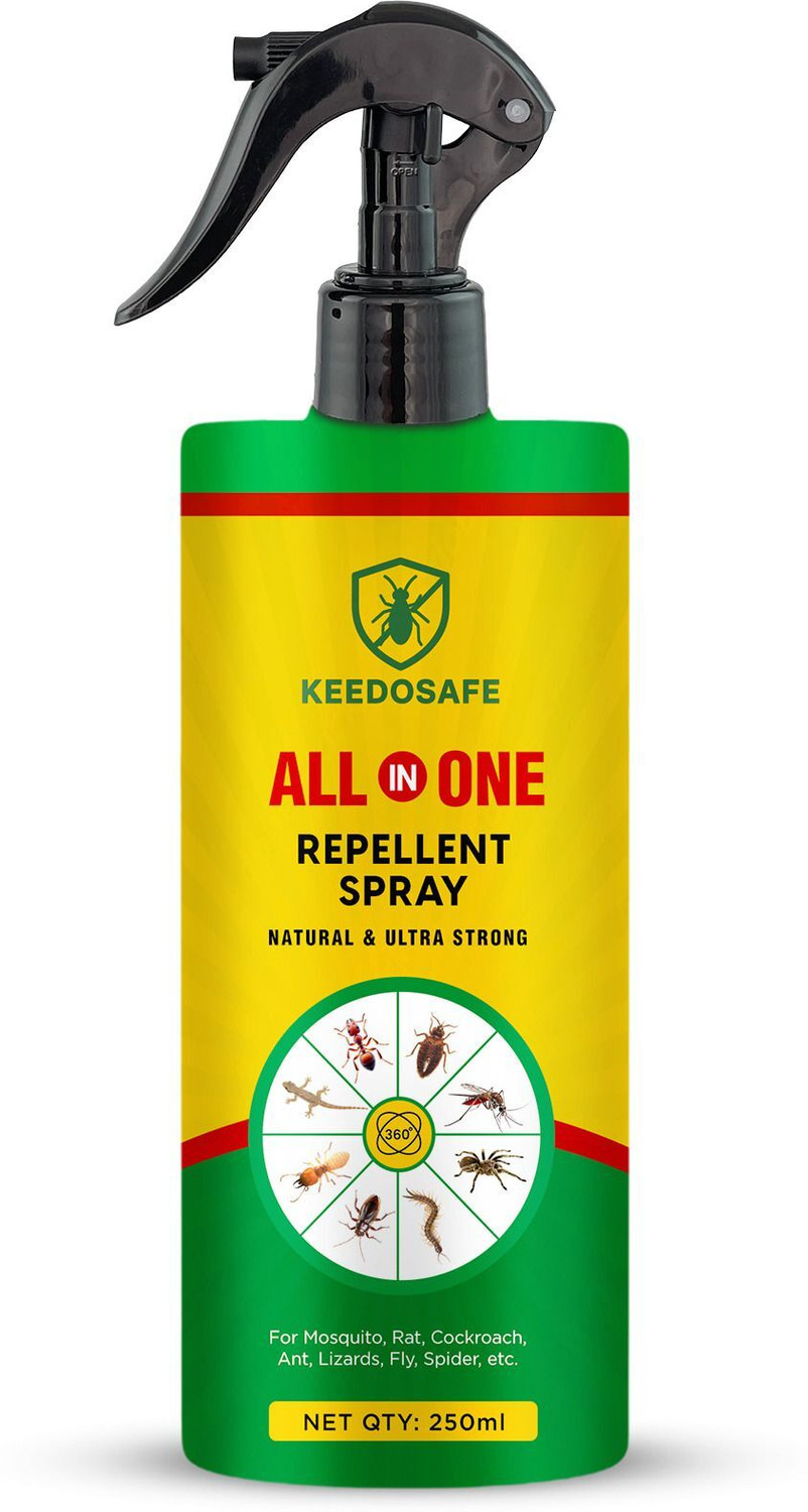 Image of KEEDOSAFE Herbal All-in-One Pest Repellent Spray, Protects from Lizard Cockroach Rat Ant