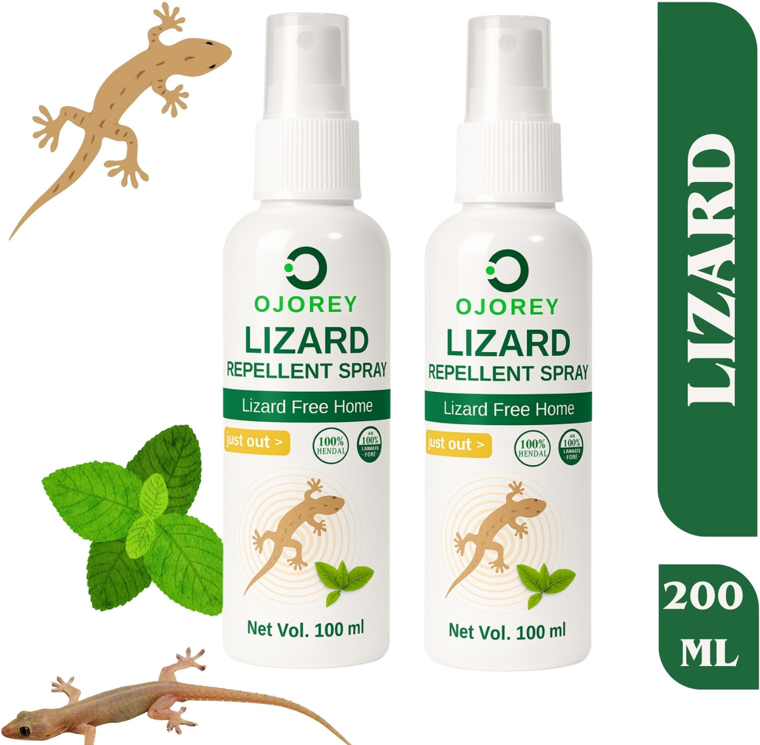 Image of OJOREY Lizard Repellent Spray Non-Toxic 100% Herbal Safe for Home Kids Pets