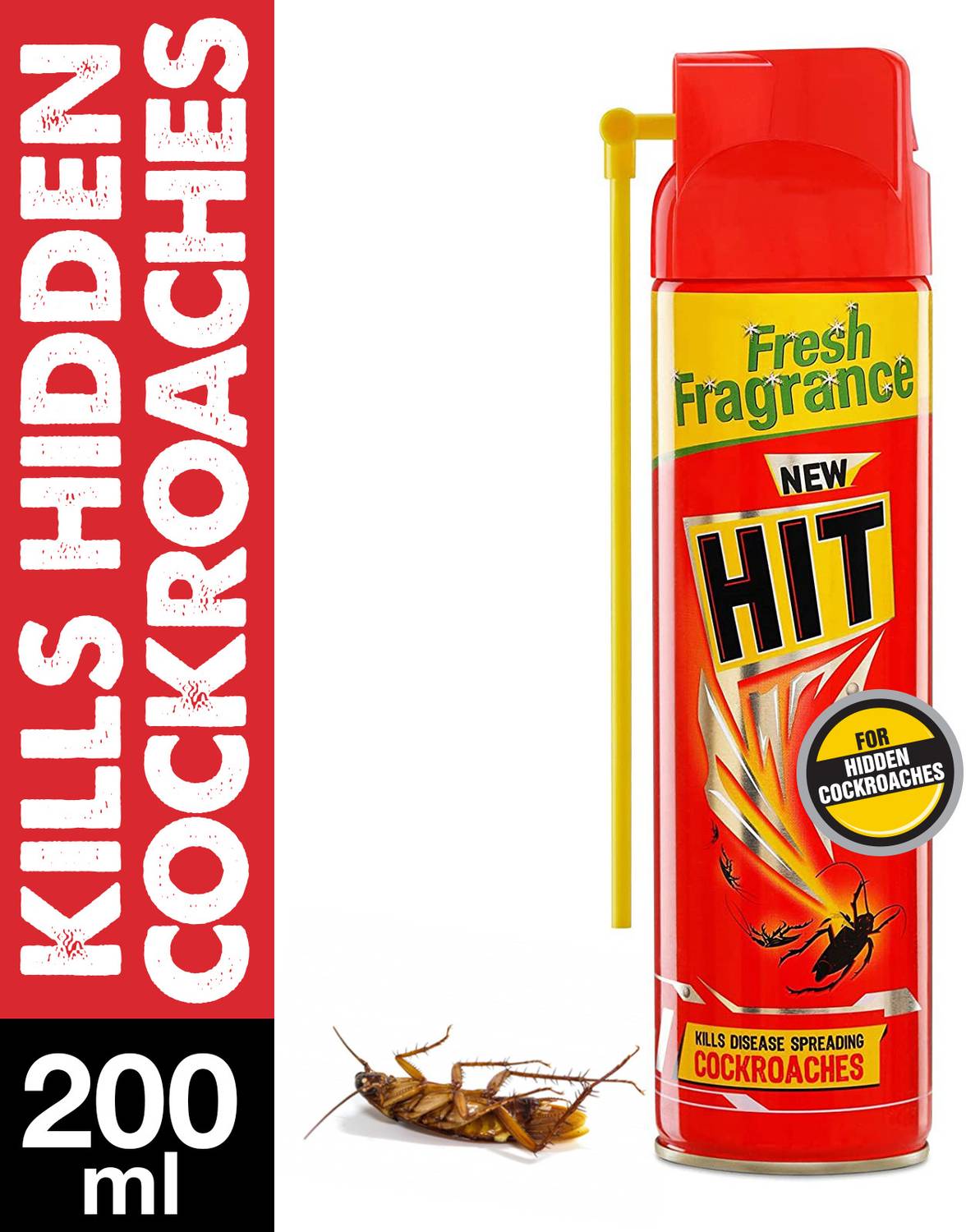 Hit Cockroach Killer Spray (Fresh Fragrance) (200 ml)