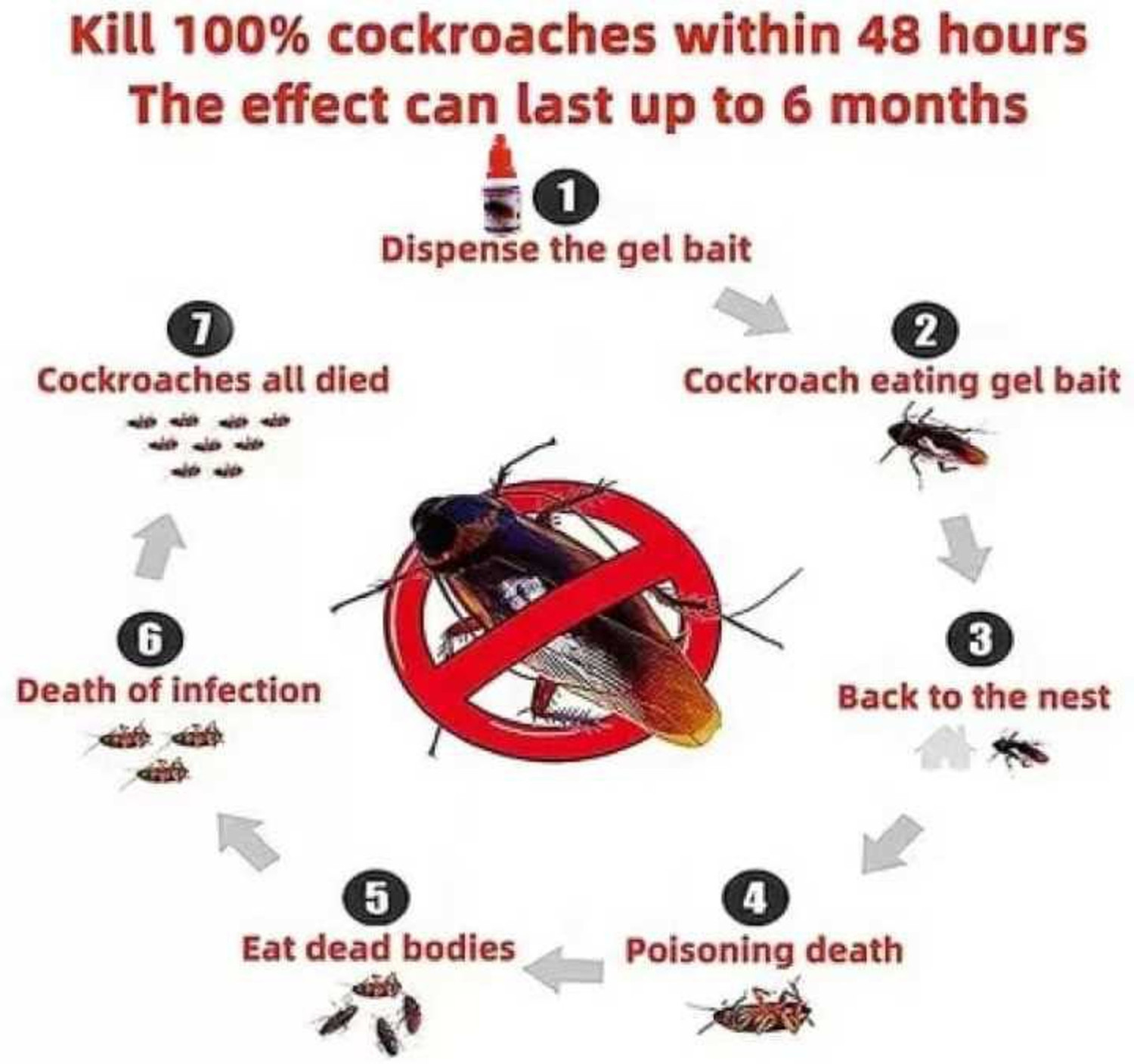 Image of NEELHARI powerfull anti roach cockroach killer gel