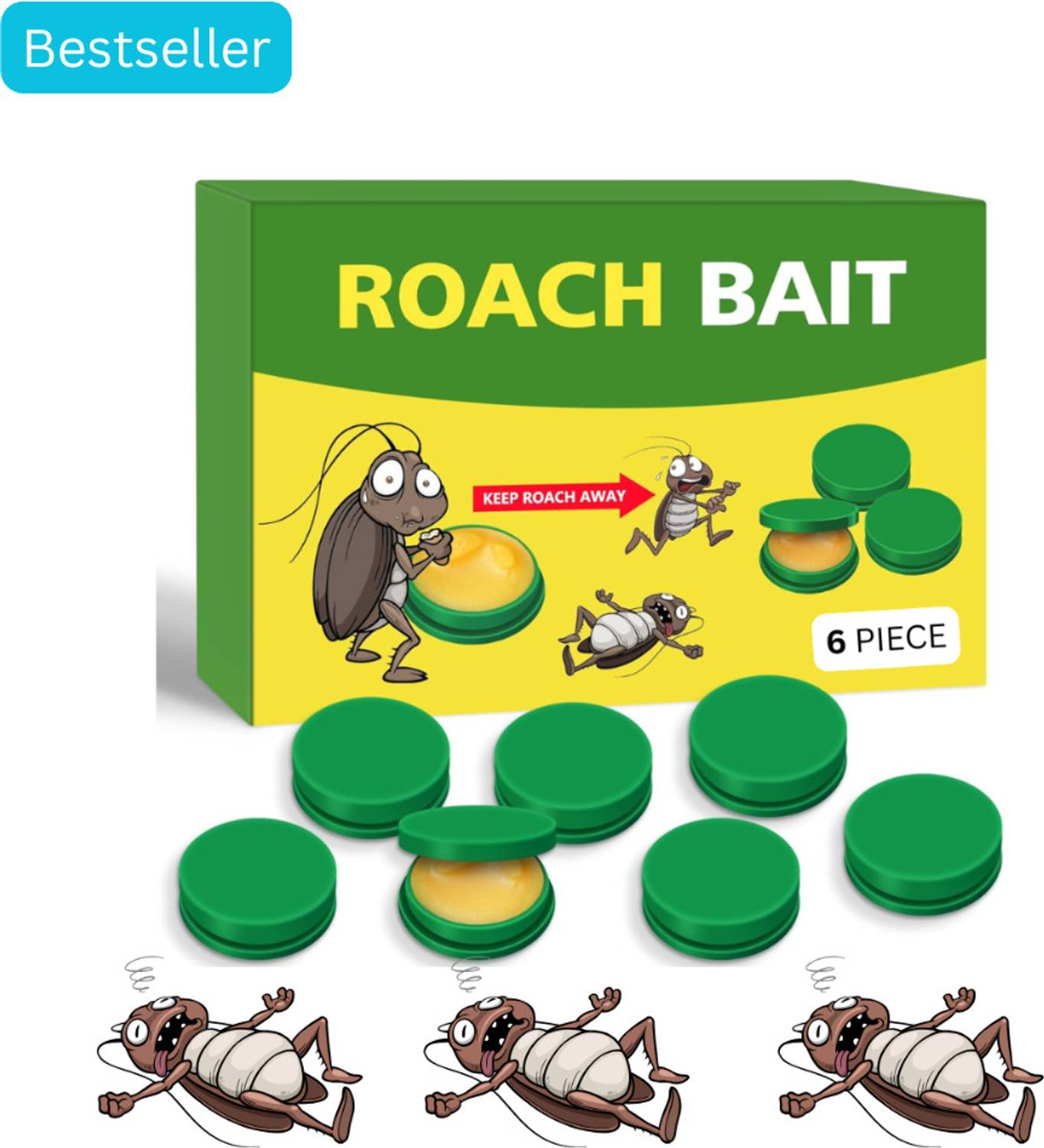 Dr.PestGo Child-Safe Cockroach Killer | Long-Lasting Roach Repellent Gel for Homes