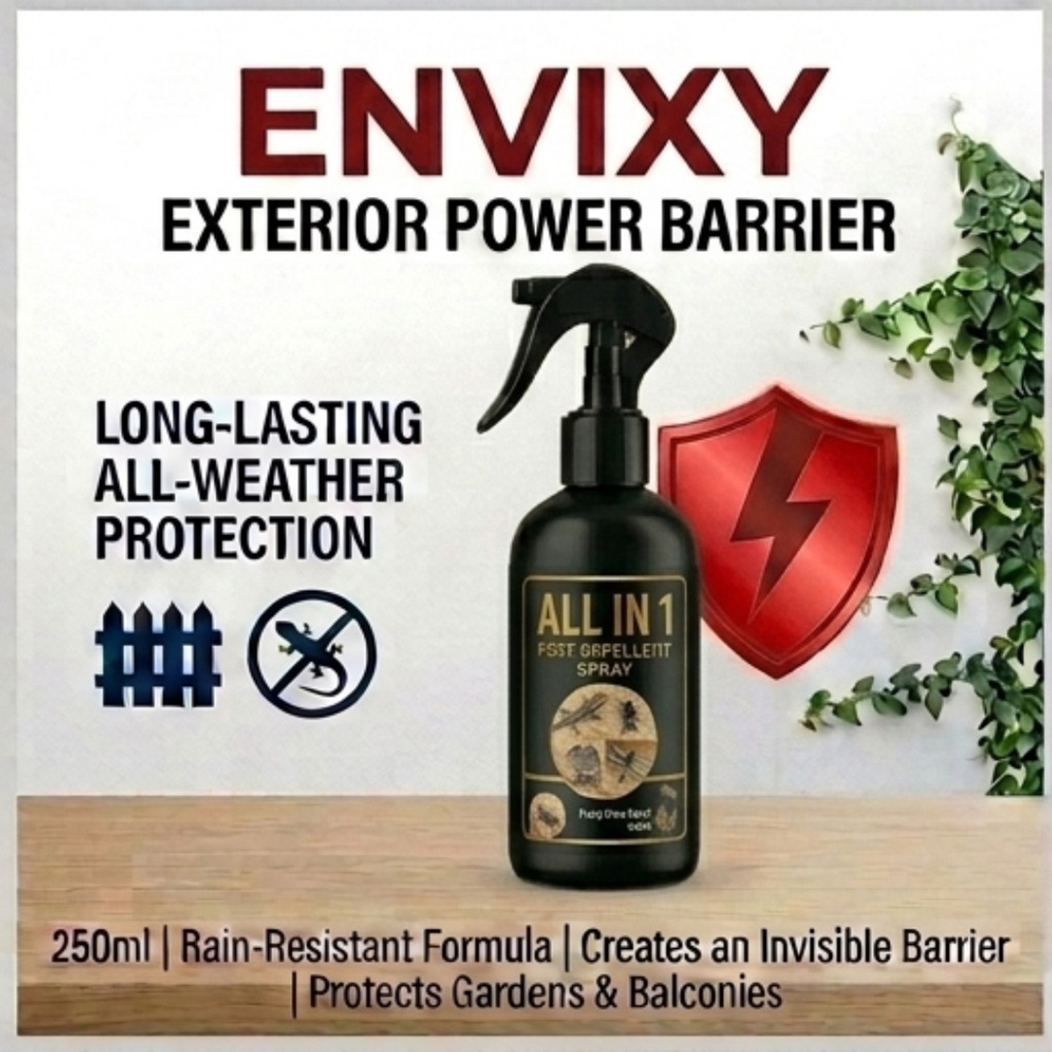 Image of ENVIXY Multi Purpuse Repellent Spray 200 ml Multi Shield Premium Protection Formula