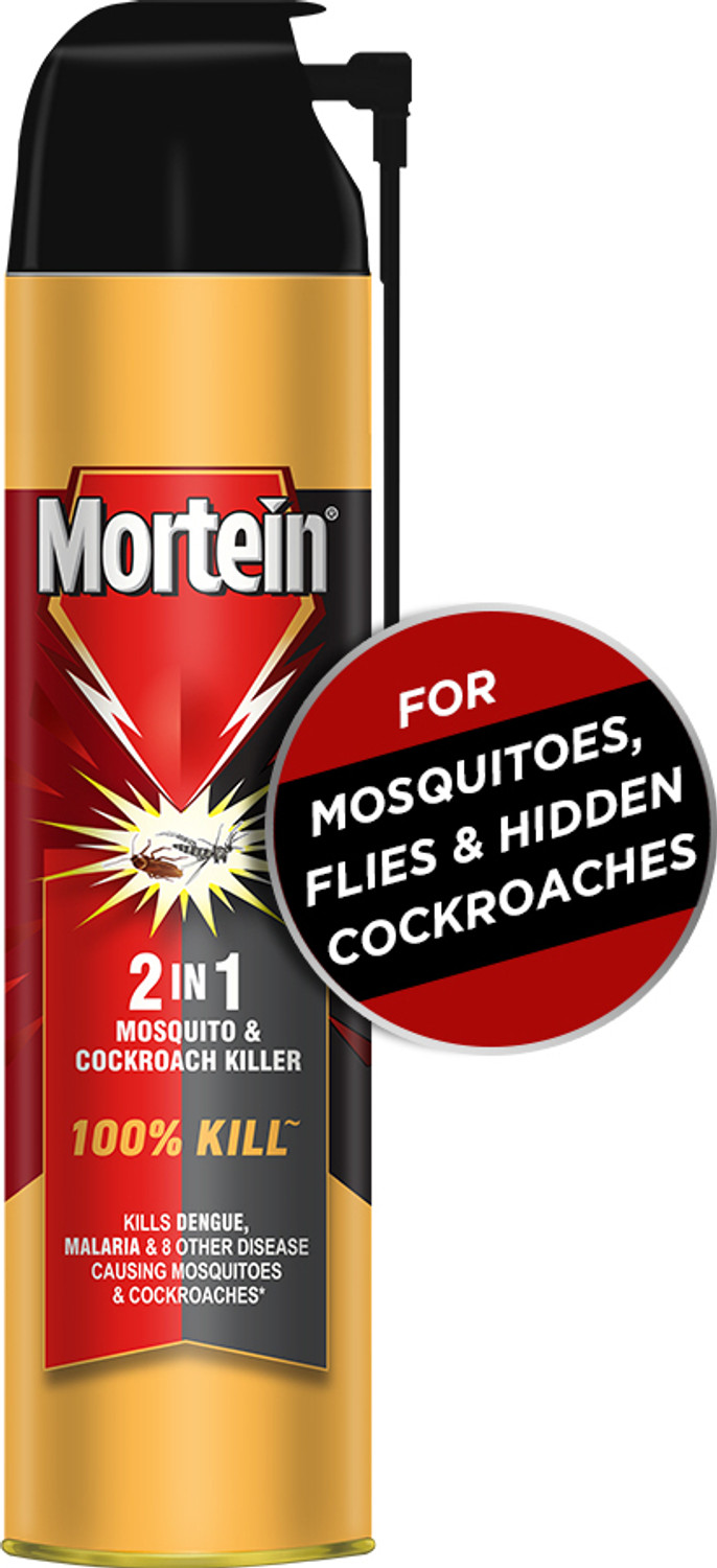 Image of Mortein 2 in 1 Mosquito Killer & Cockroach Killer Spray