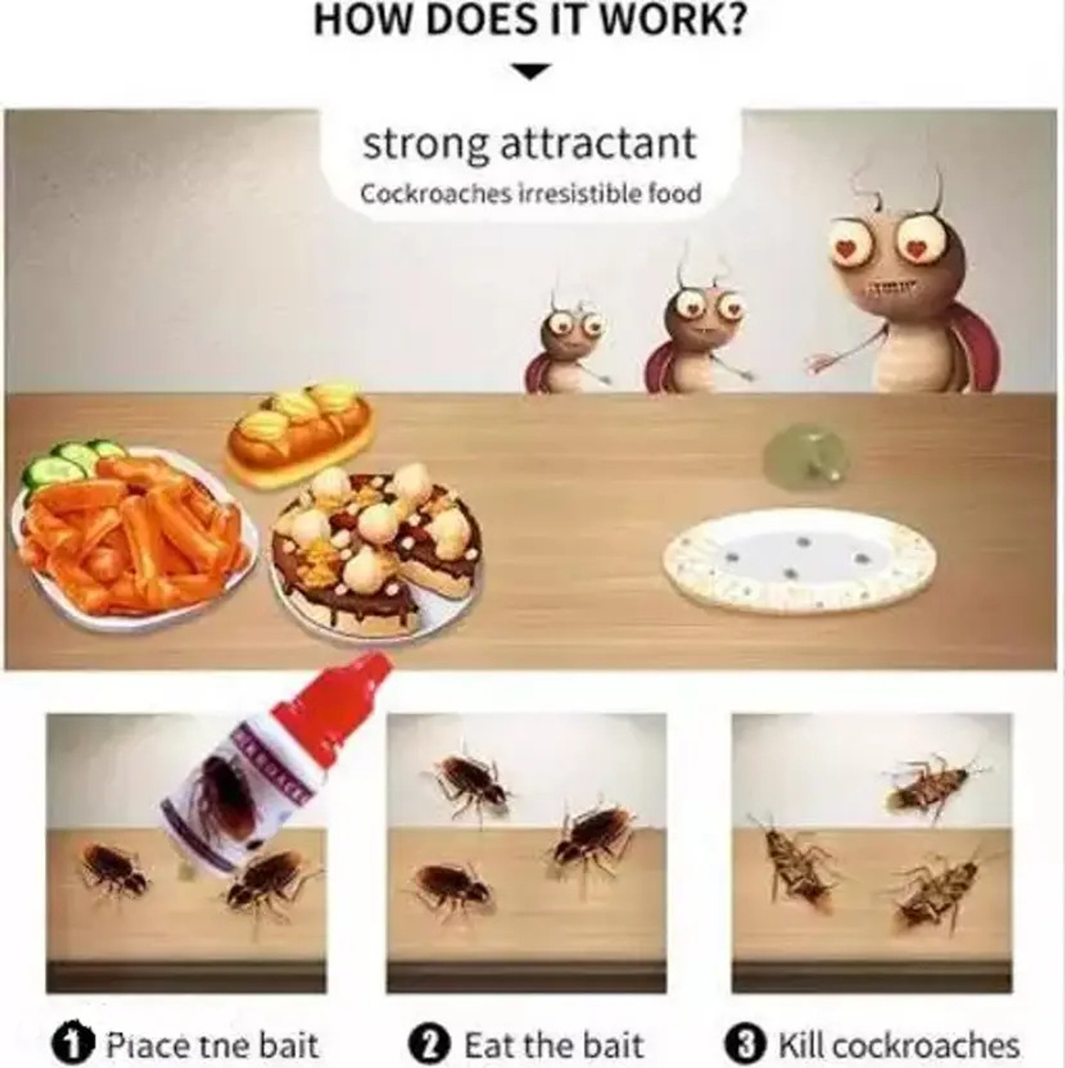 Image of AQUORAL anti roach powerful cockroach gel