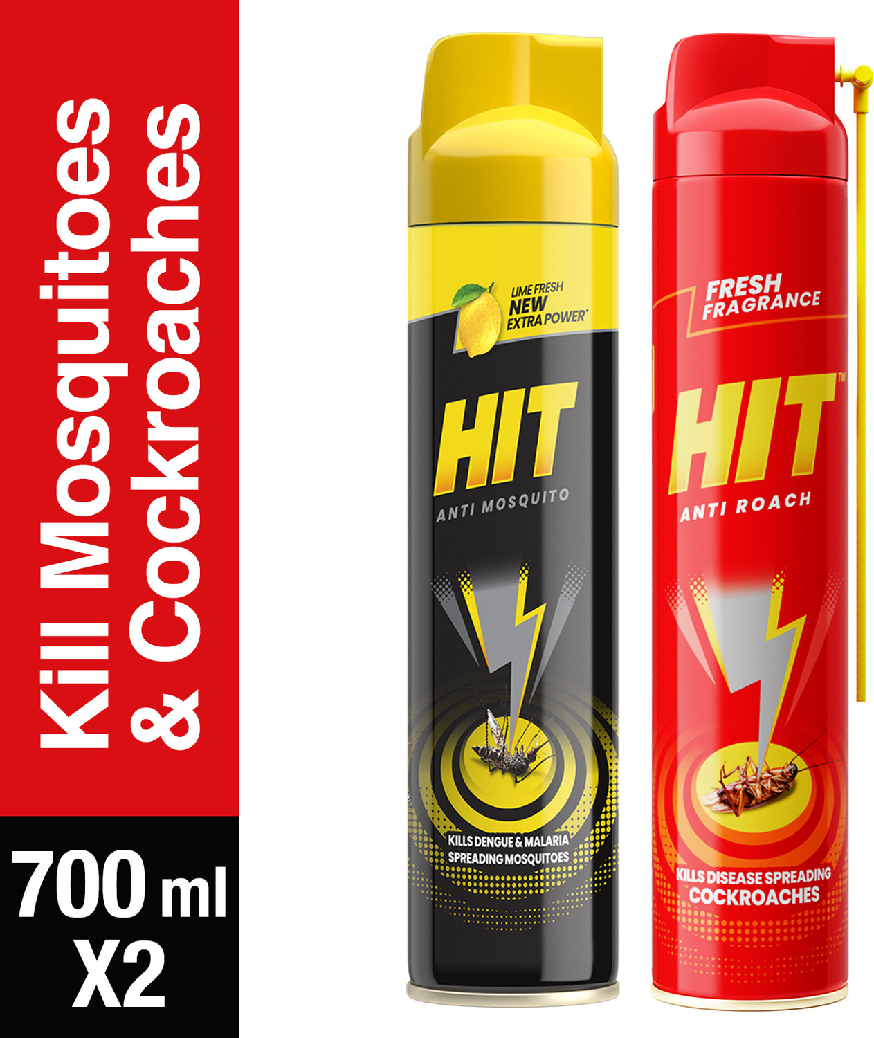 Image of Hit Crawling Insect Killer Spray & Flying Insect Killer Spray - Lime Fragrance