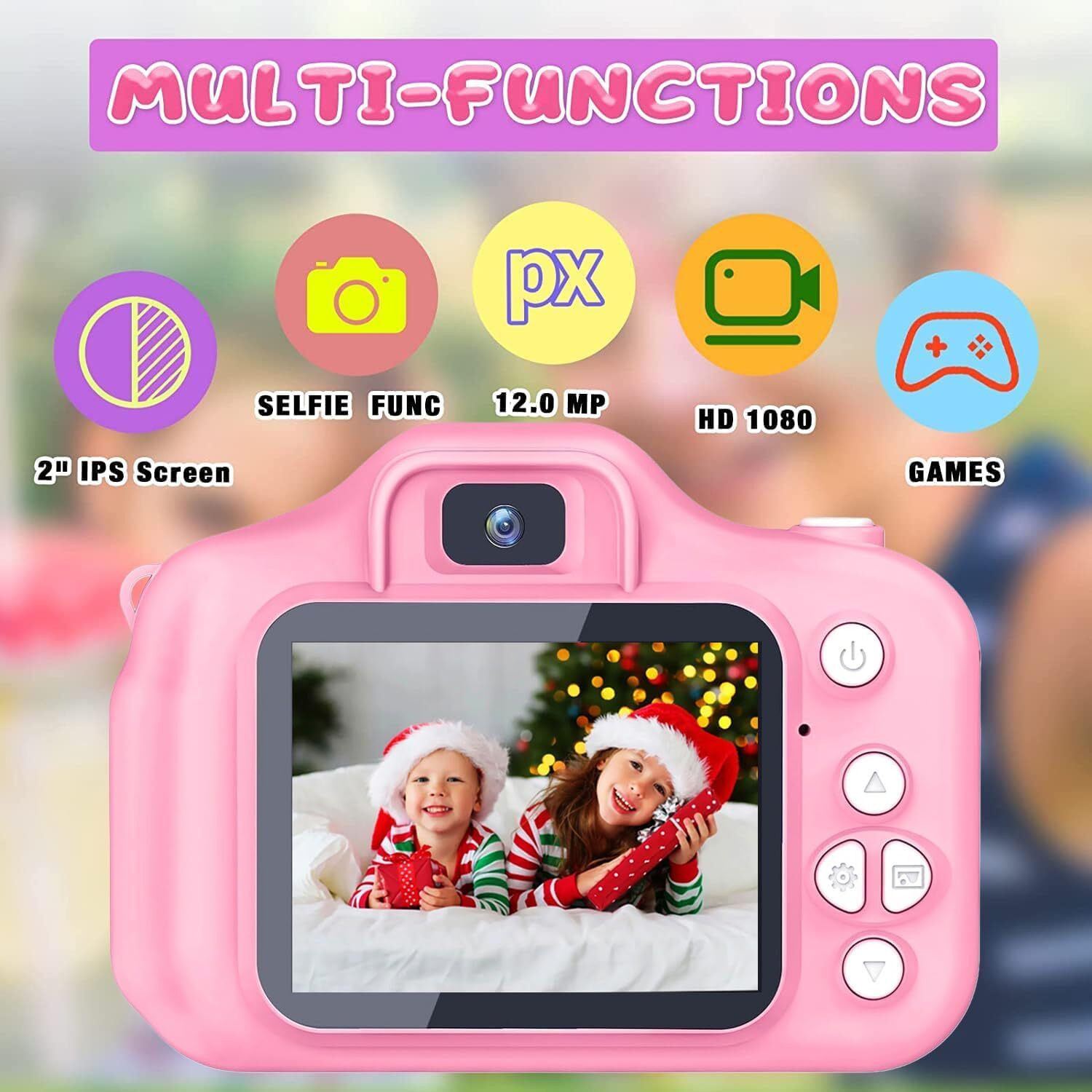 Image of Singhttraders Camera Toy Kids Digital Camera Mini Portable Rechargeable HD Selfie Camera Instant Camera