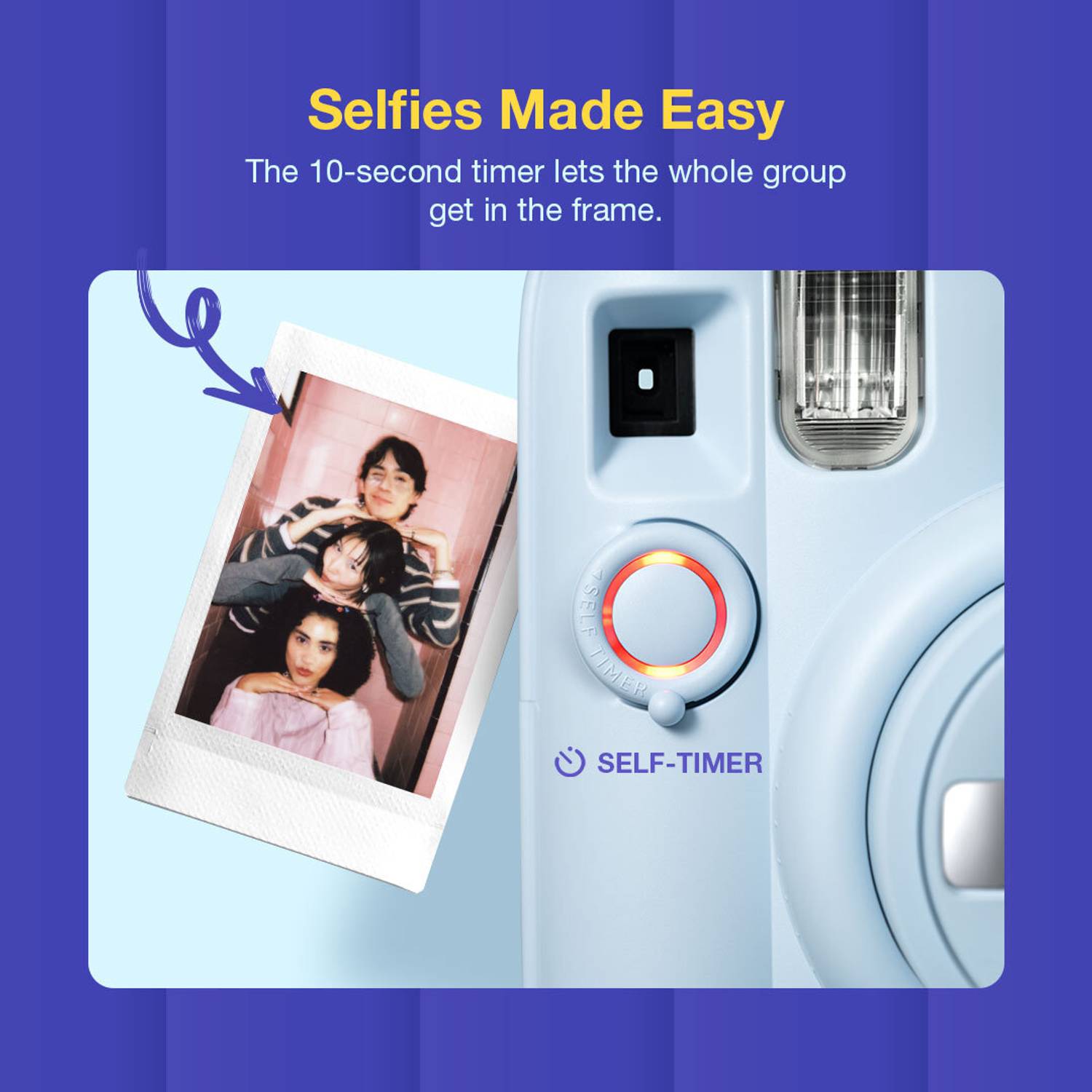 Fujifilm Instax Mini 13 Blue Instant Camera - Image 4