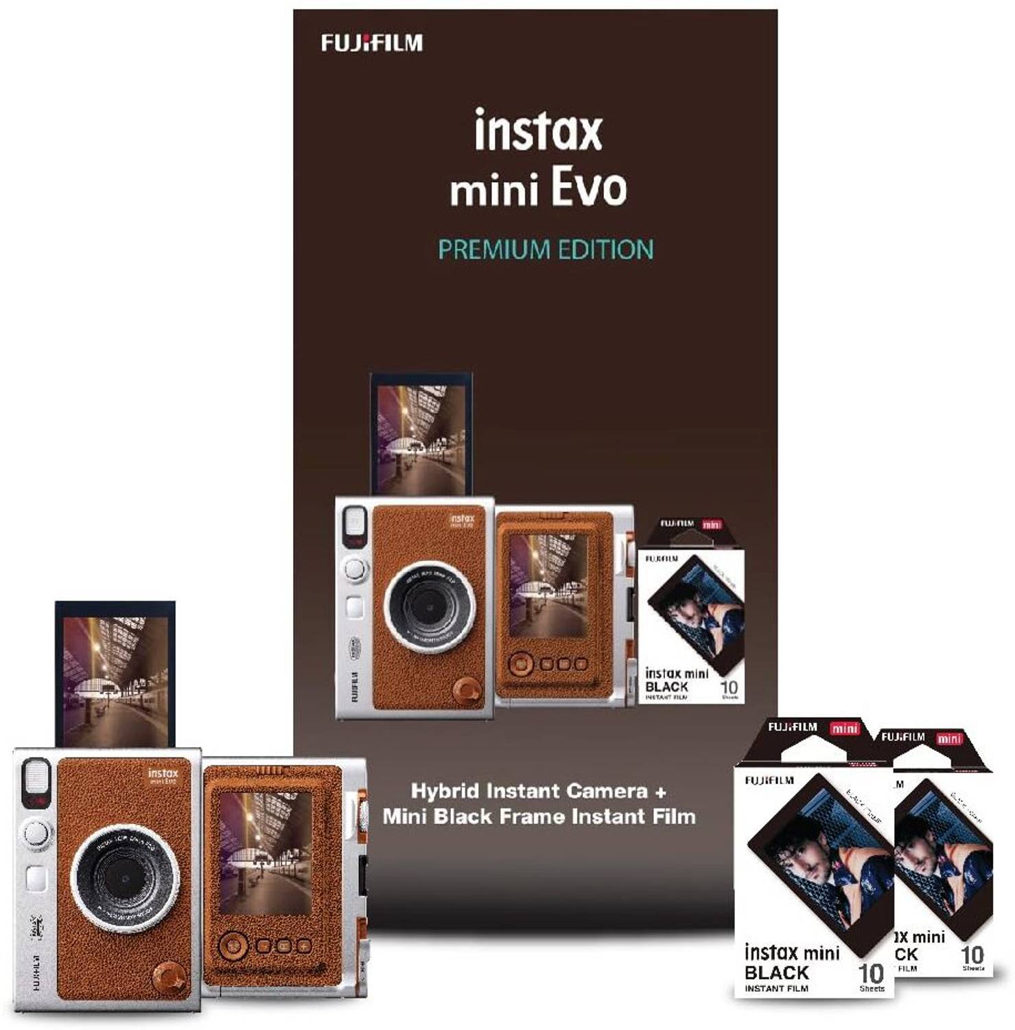 FUJIFILM Instax Mini Evo Hybrid Premium Edition Instant Camera