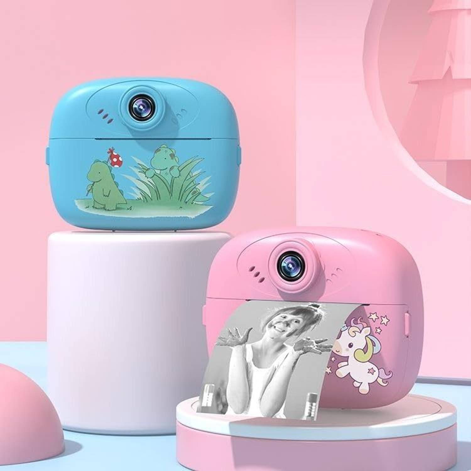 Aggarwalsales Instant Cam -1080P Kids Instant Print Camera Instant Camera
