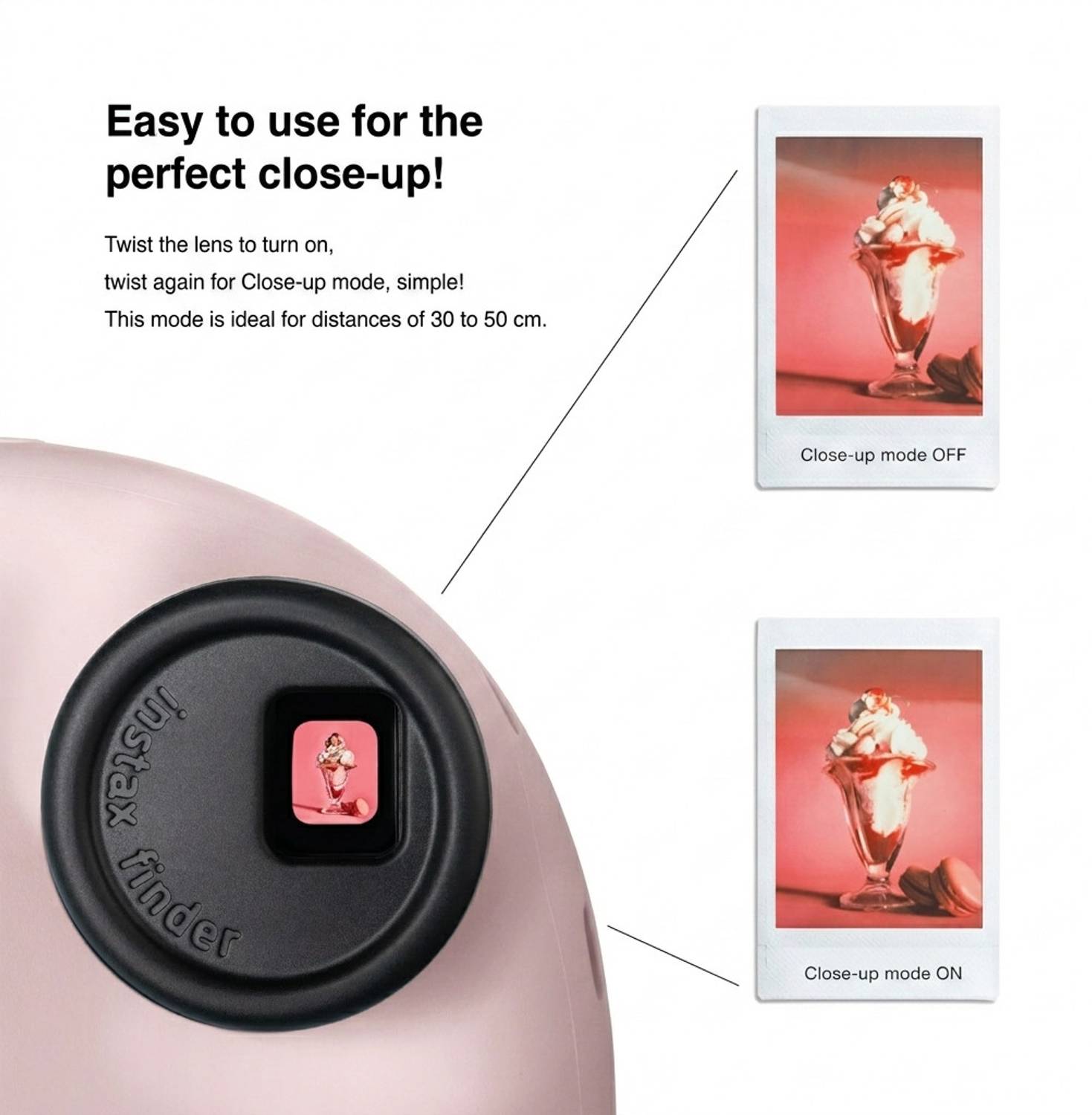 FUJIFILM Instax Mini 12 Instant Camera Pink - Image 3