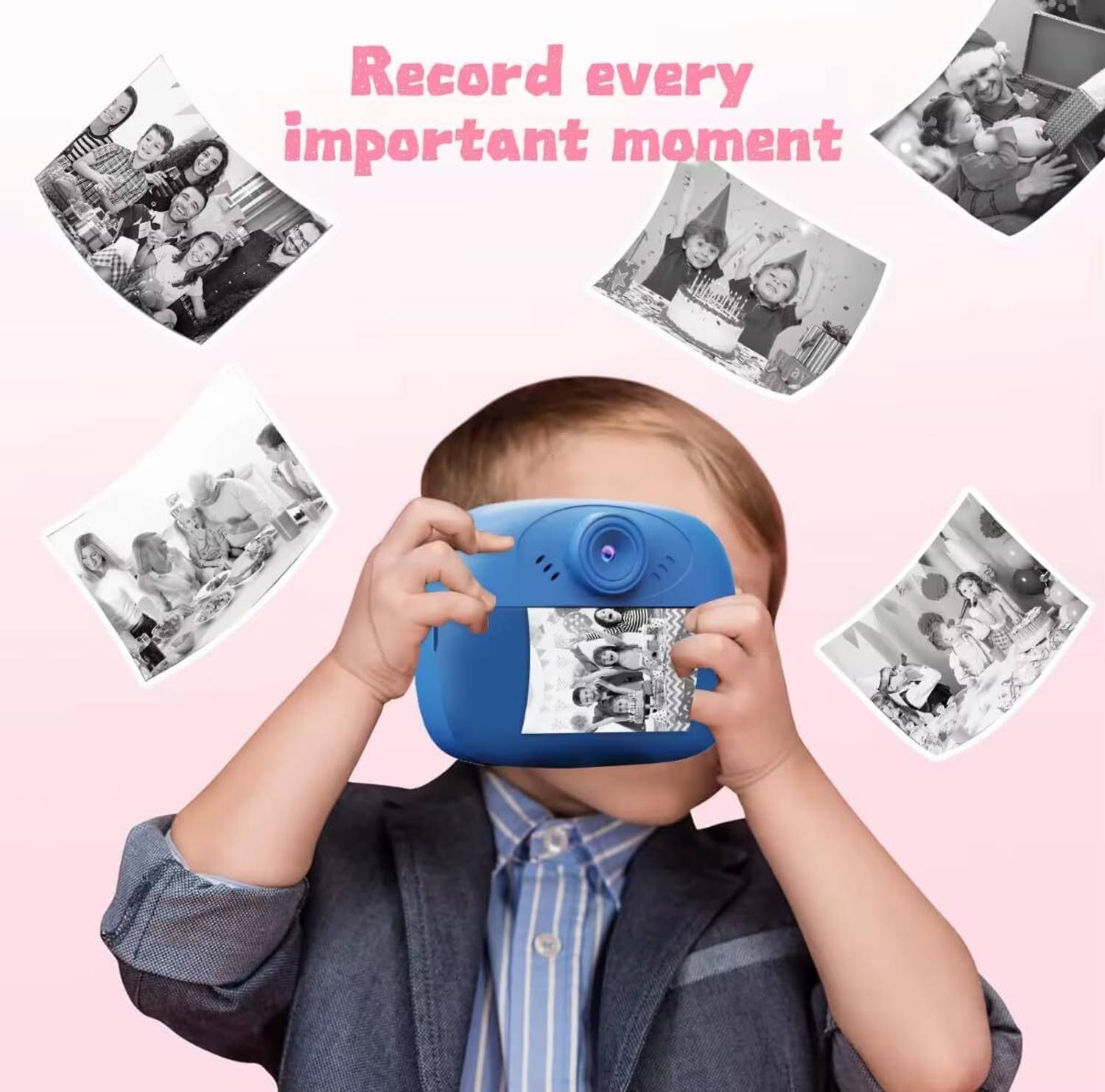 Zuigo Instant Photo Printer Camera Pink 01CP for Kids - Image 3