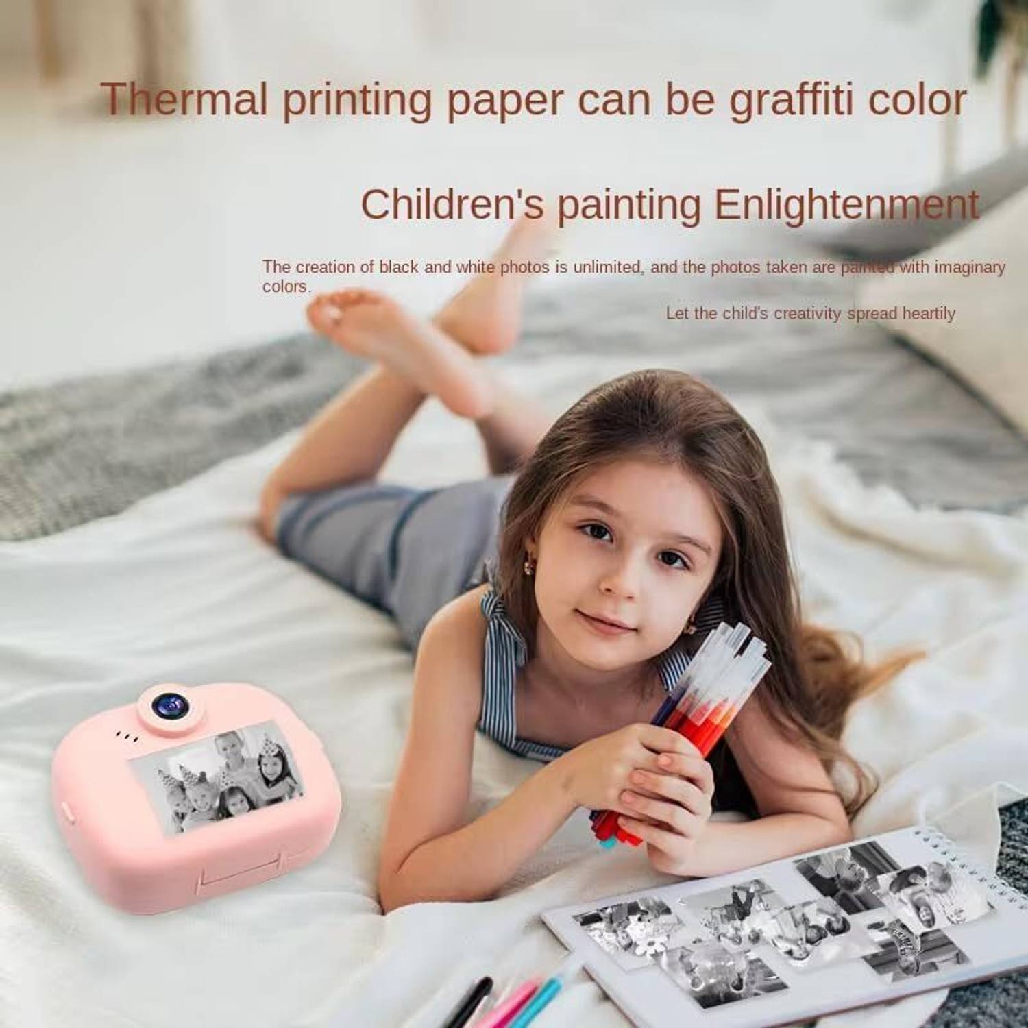 Zuigo Instant Photo Printer Camera Pink 01CP for Kids - Image 2