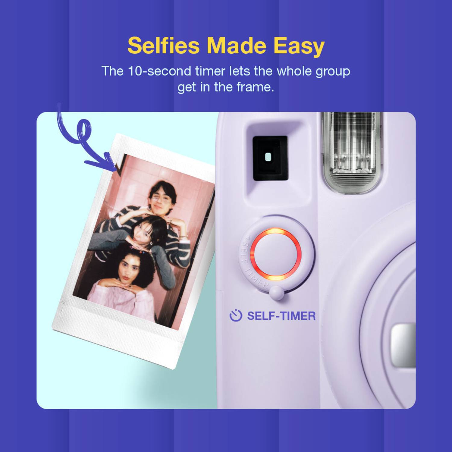 Fujifilm Instax Mini 13 Purple Instant Camera - Image 4